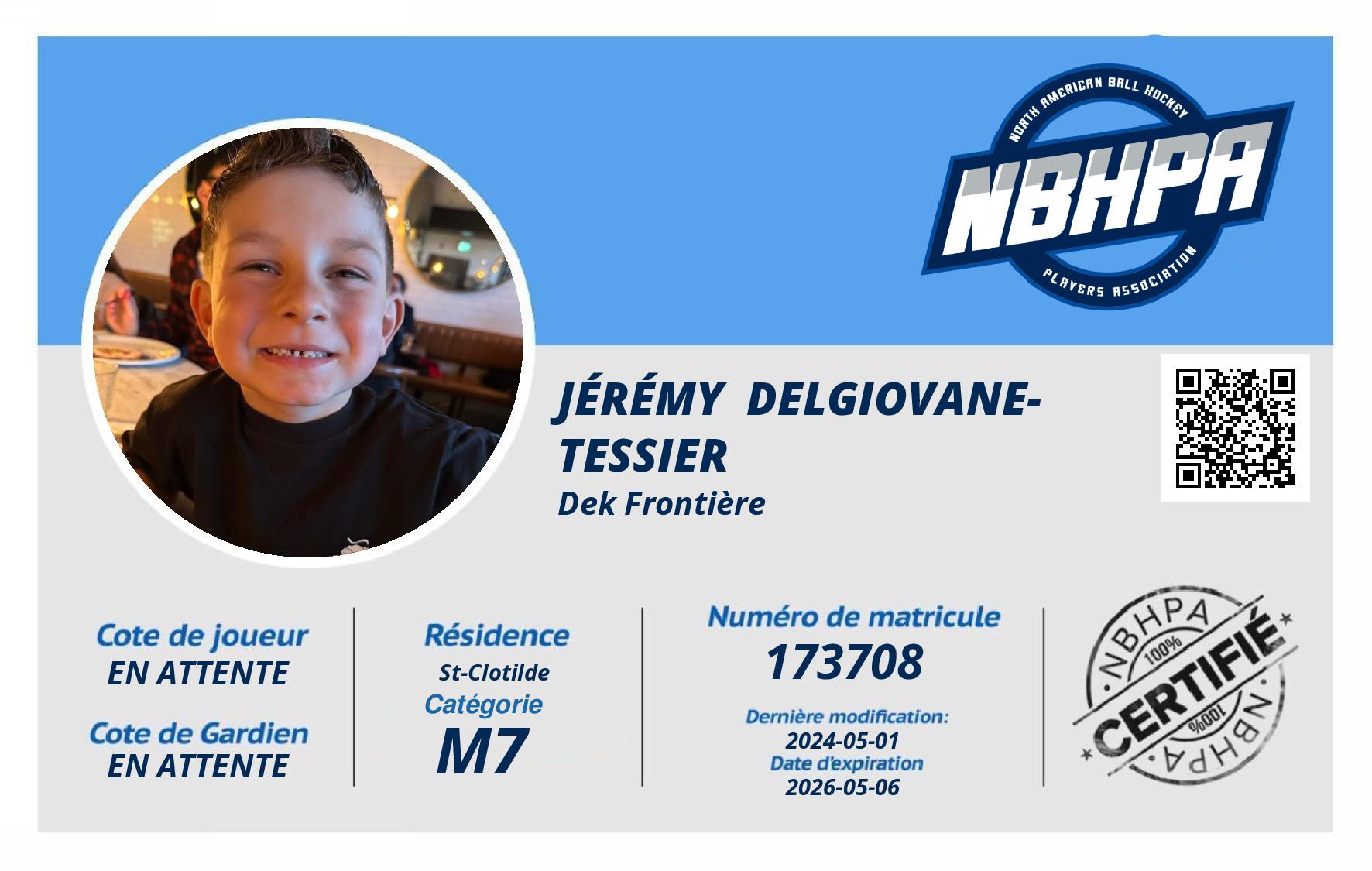 Jérémy  Delgiovane-Tessier