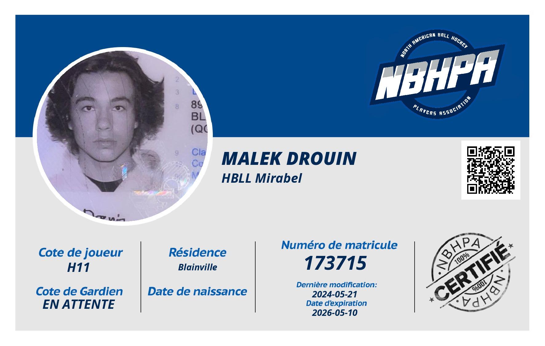 Malek Drouin