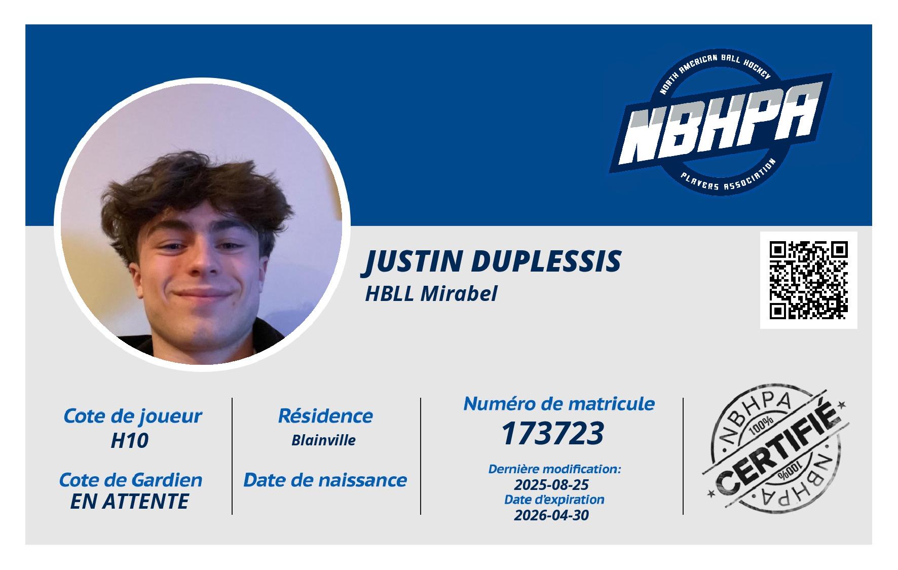 Justin Duplessis