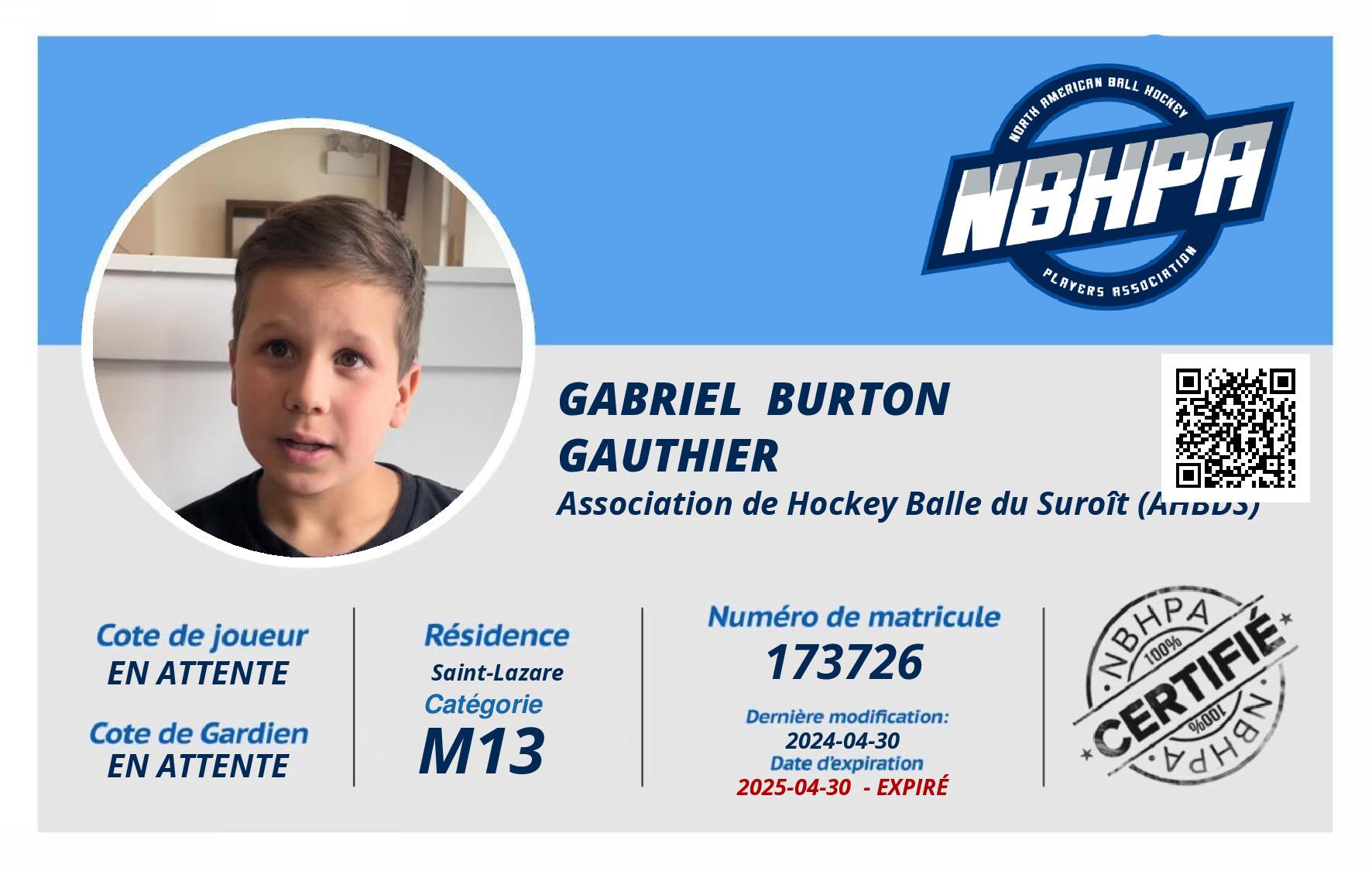 Gabriel  Burton Gauthier