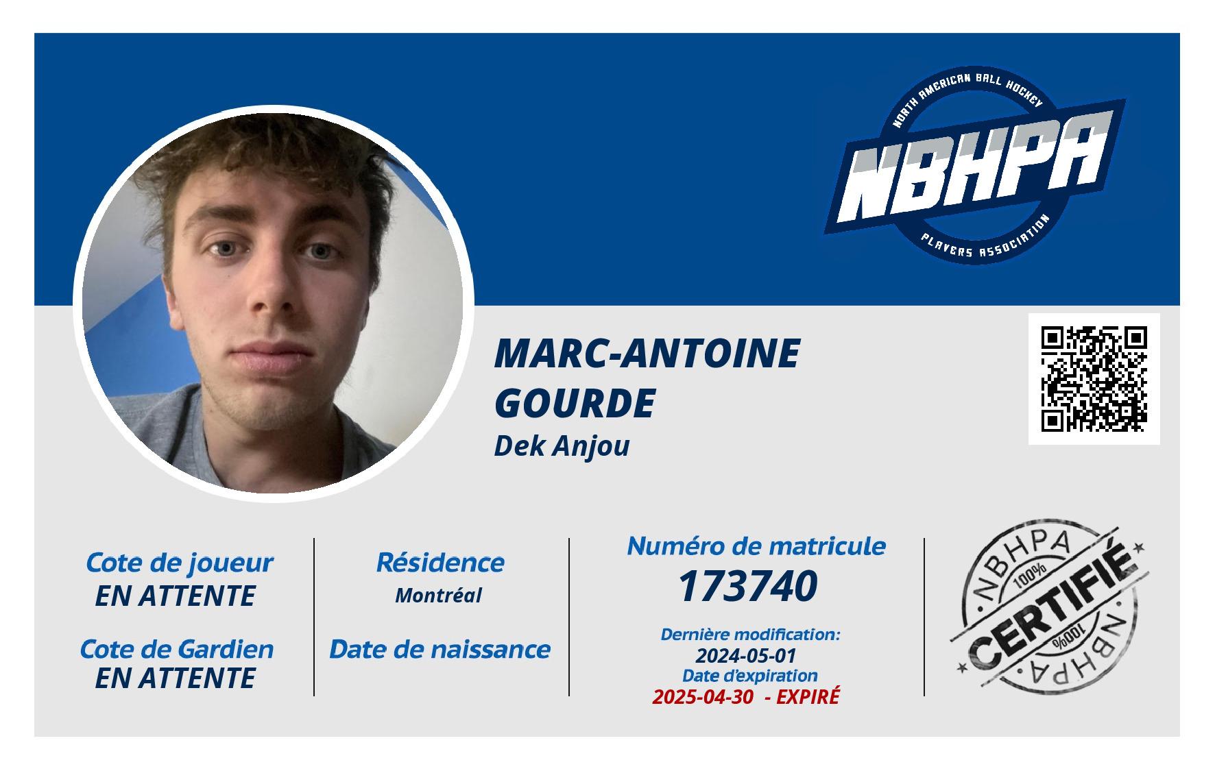 Marc-Antoine  Gourde