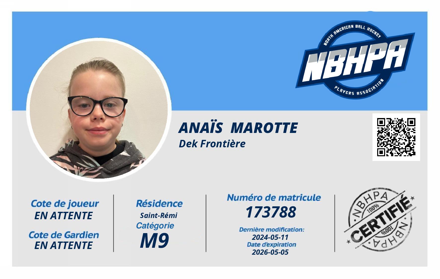 Anaïs  Marotte