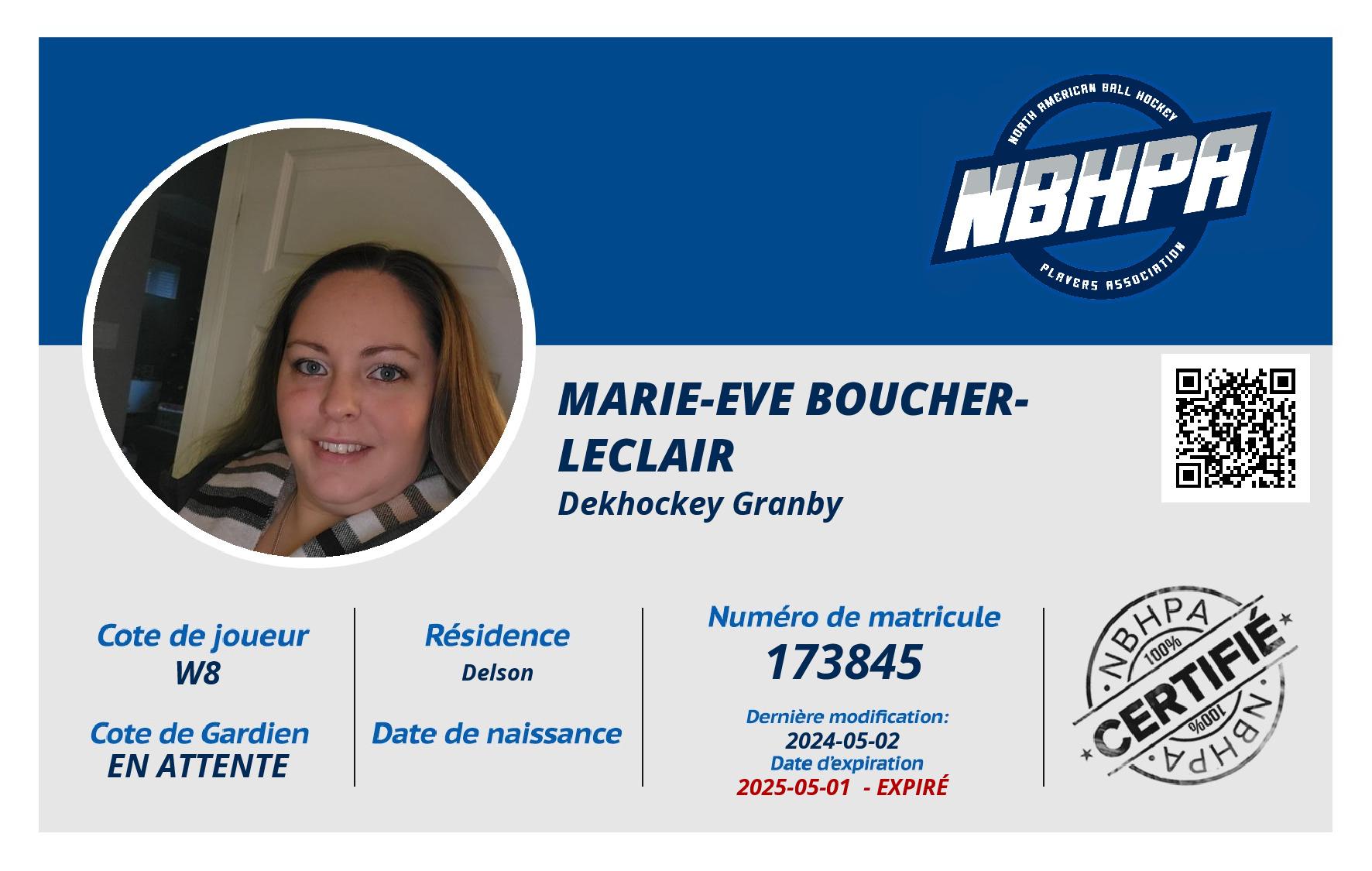 Marie-Eve Boucher-Leclair