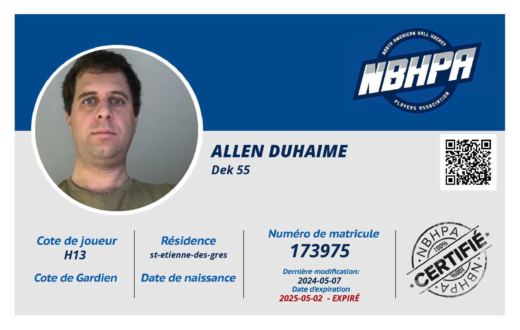 Allen Duhaime