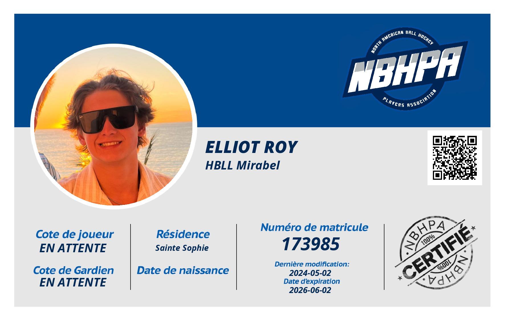 Elliot roy