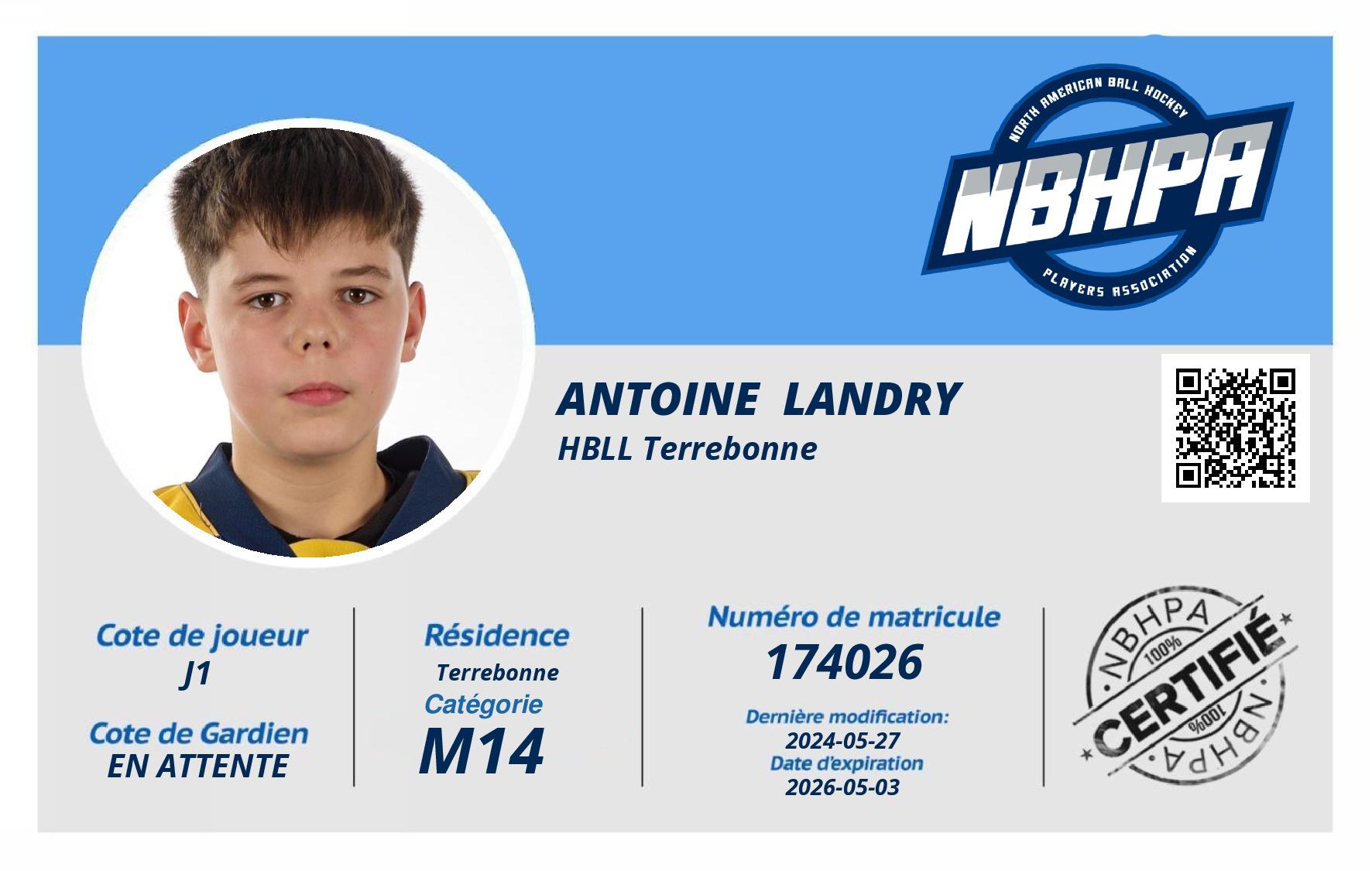 Antoine  Landry