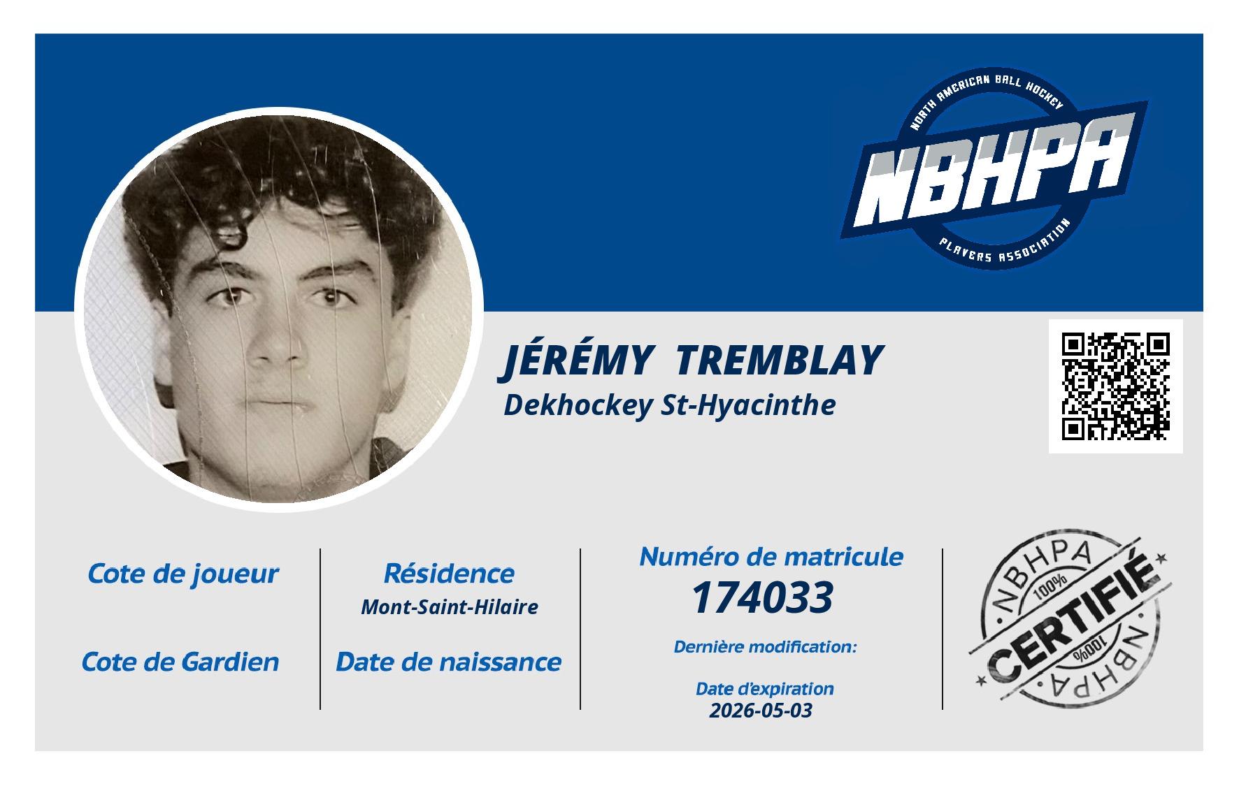 Jérémy  Tremblay