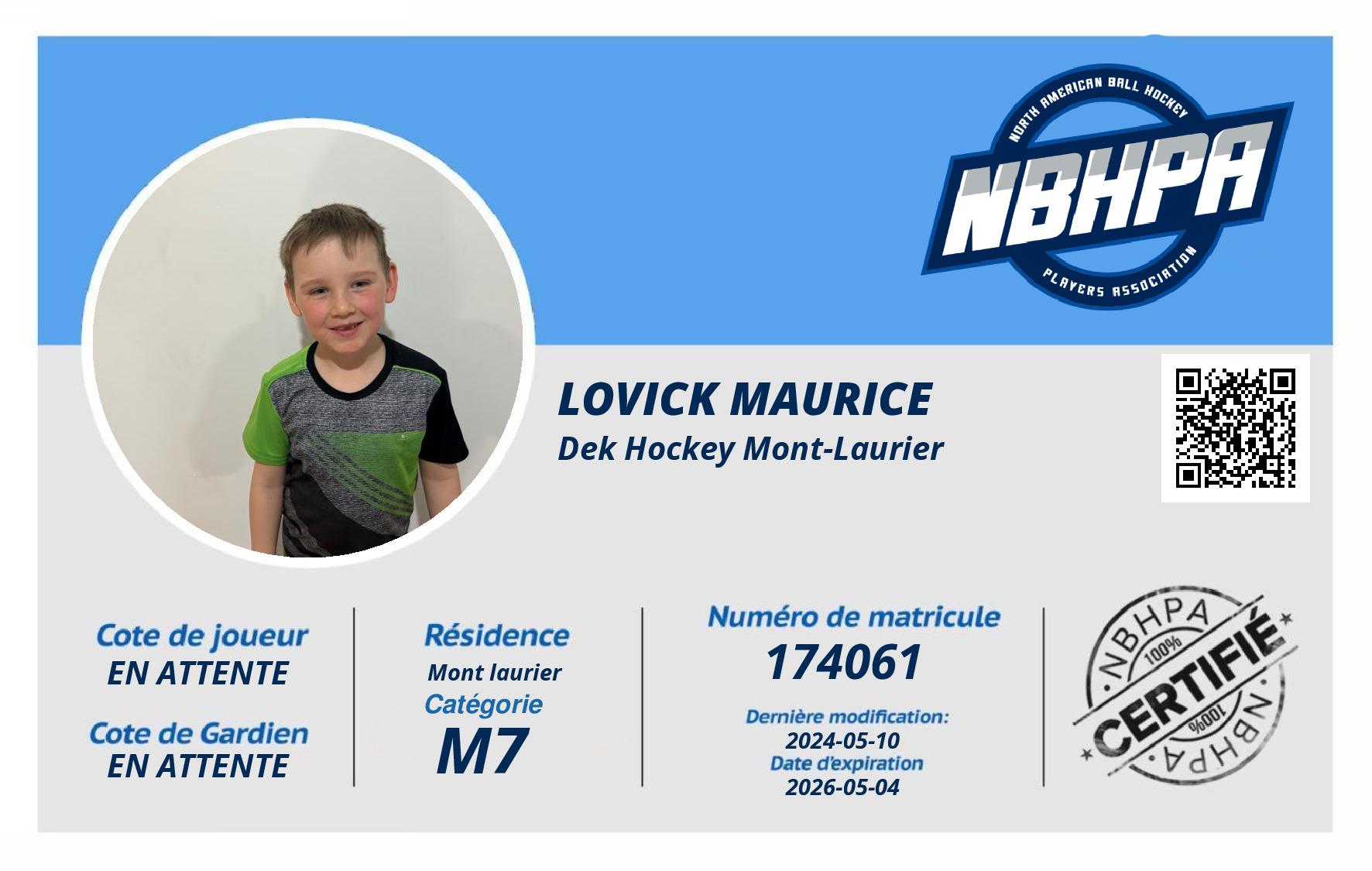 Lovick Maurice 