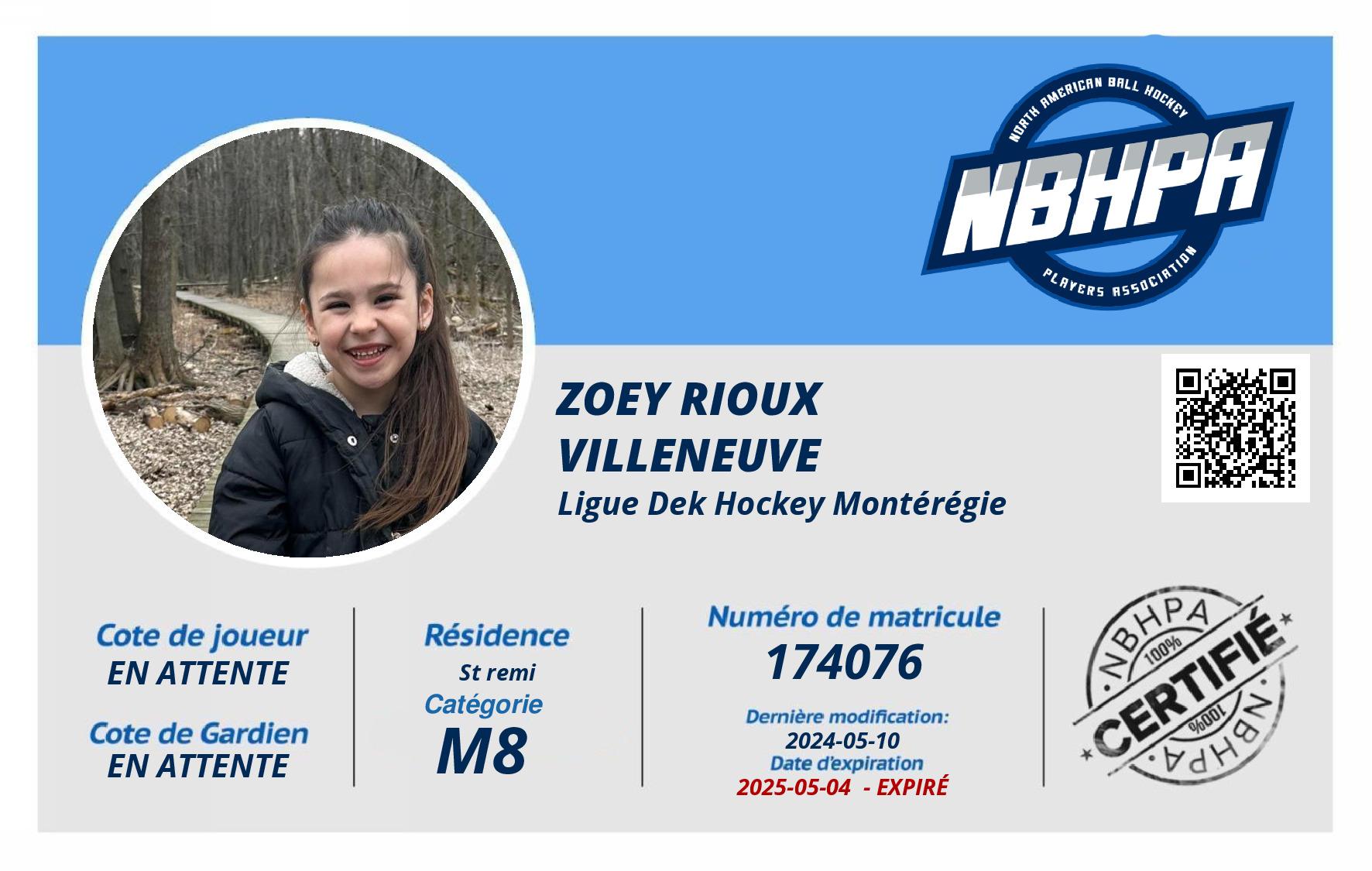 Zoey Rioux Villeneuve 