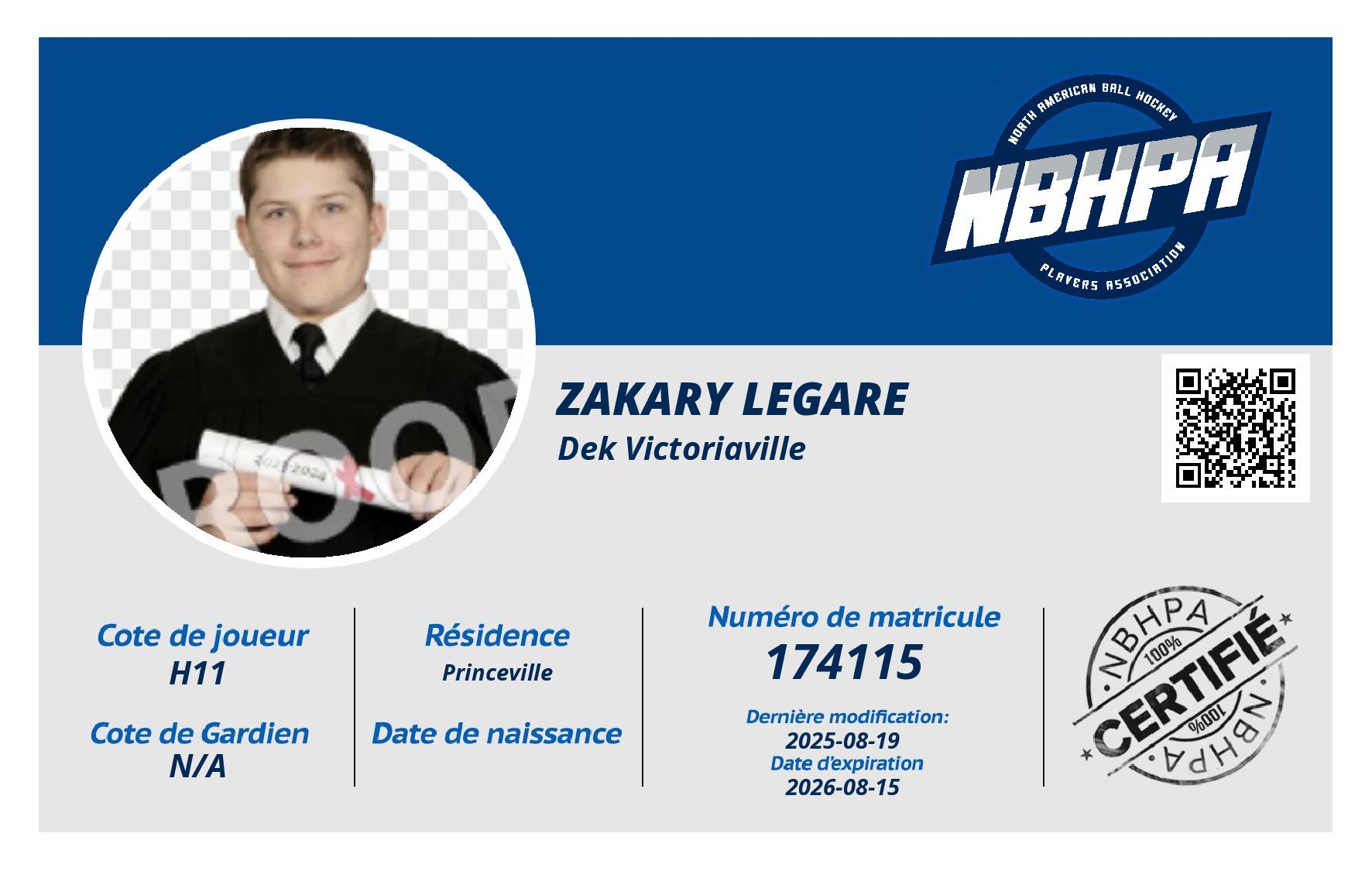 Zakary Legare