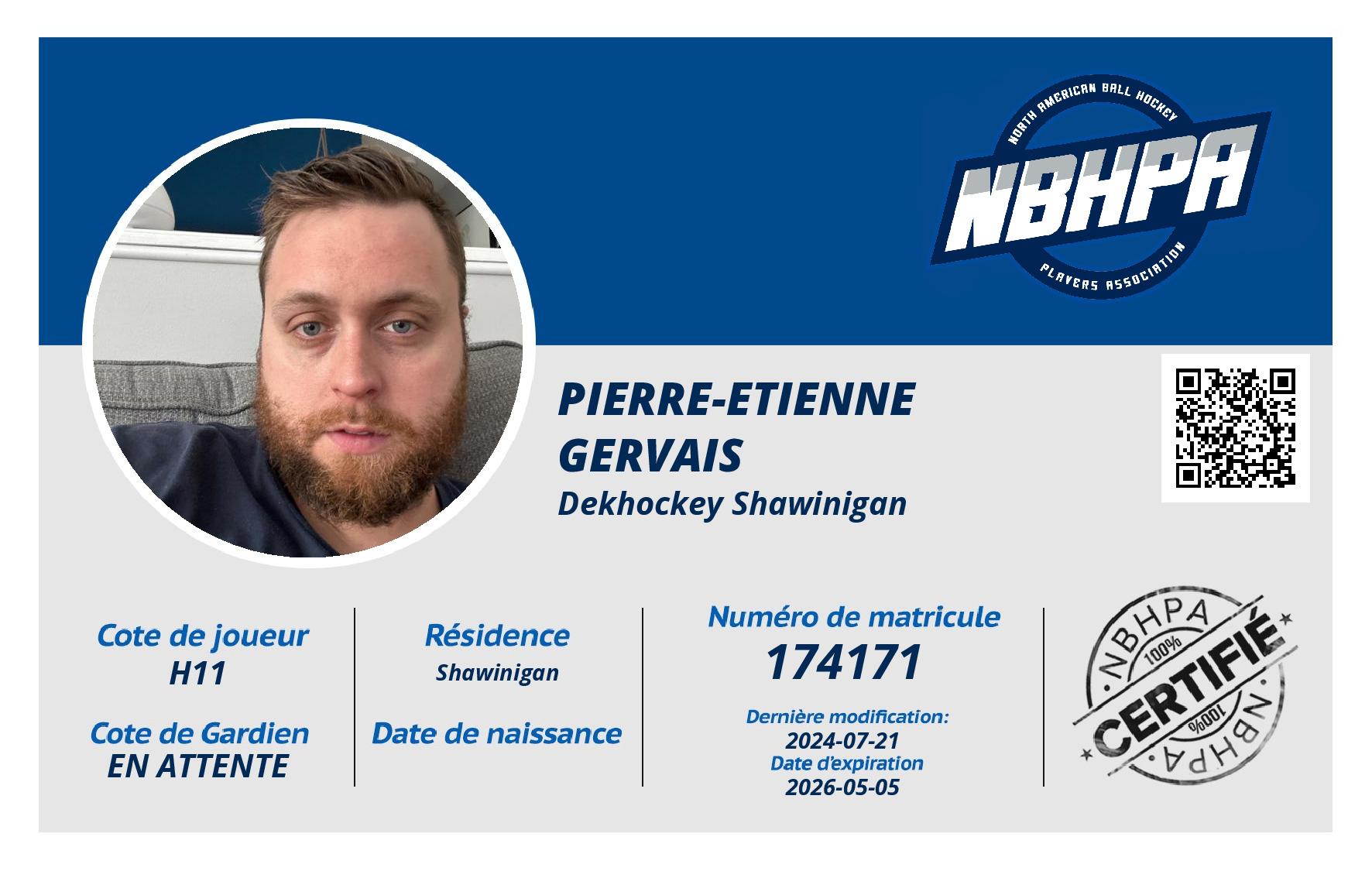 Pierre-Etienne Gervais