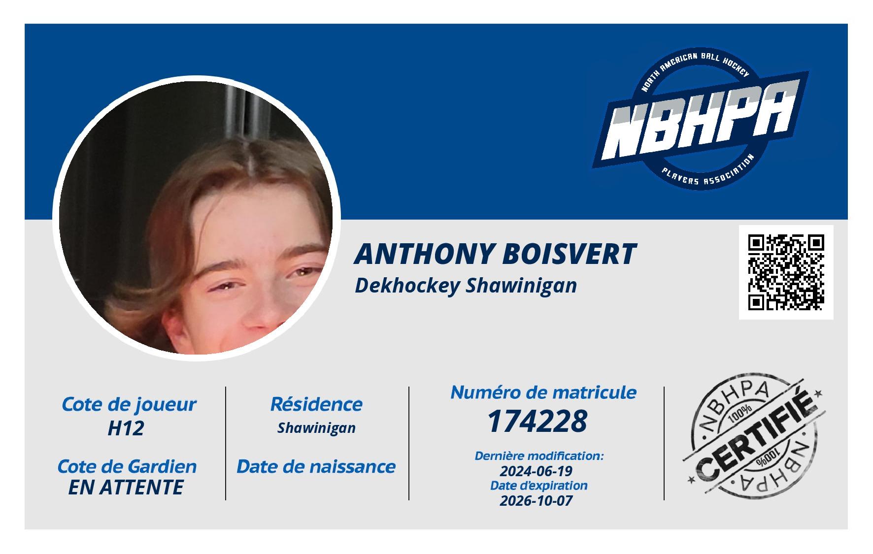 Anthony Boisvert