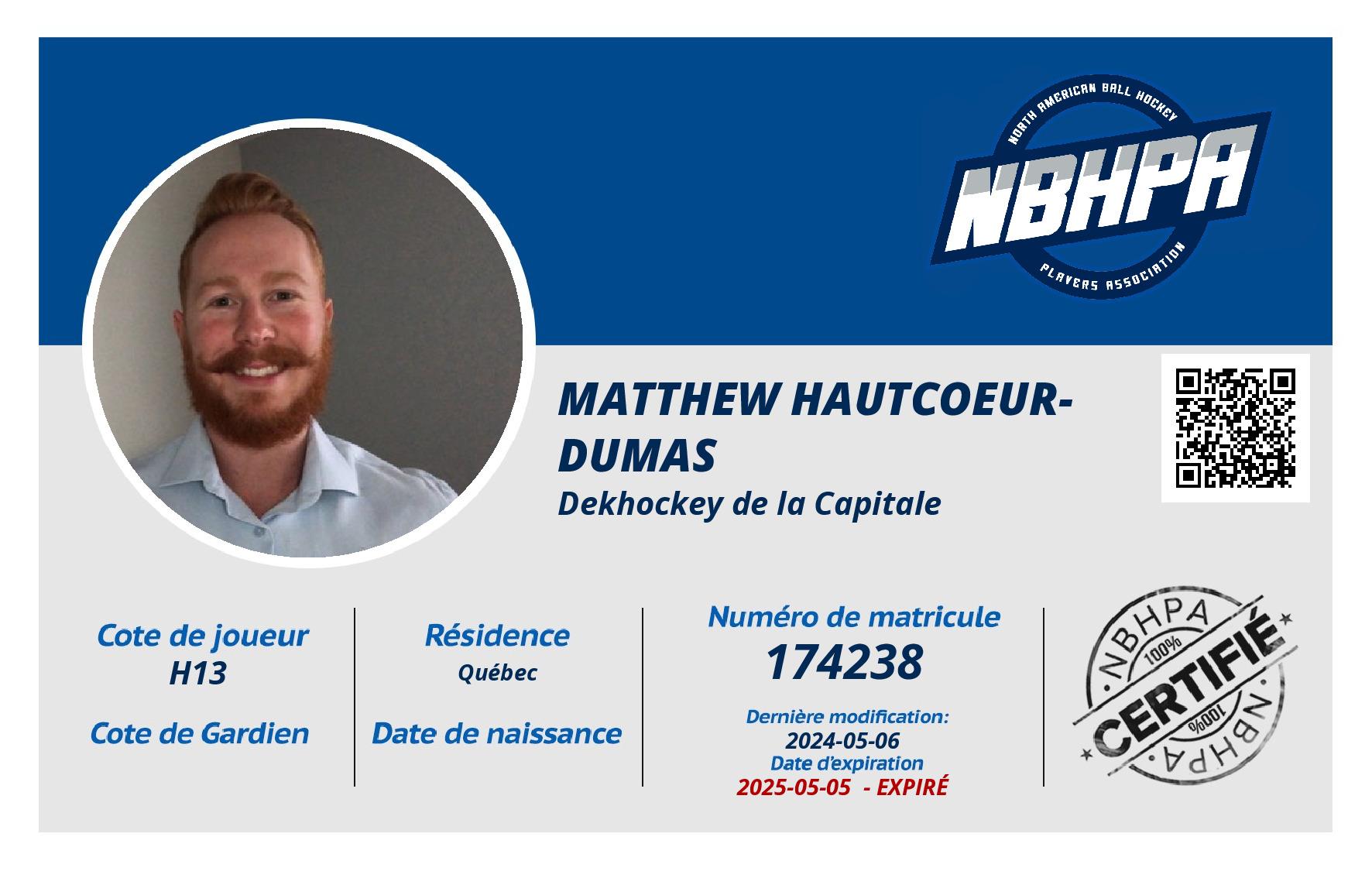 Matthew Hautcoeur-Dumas