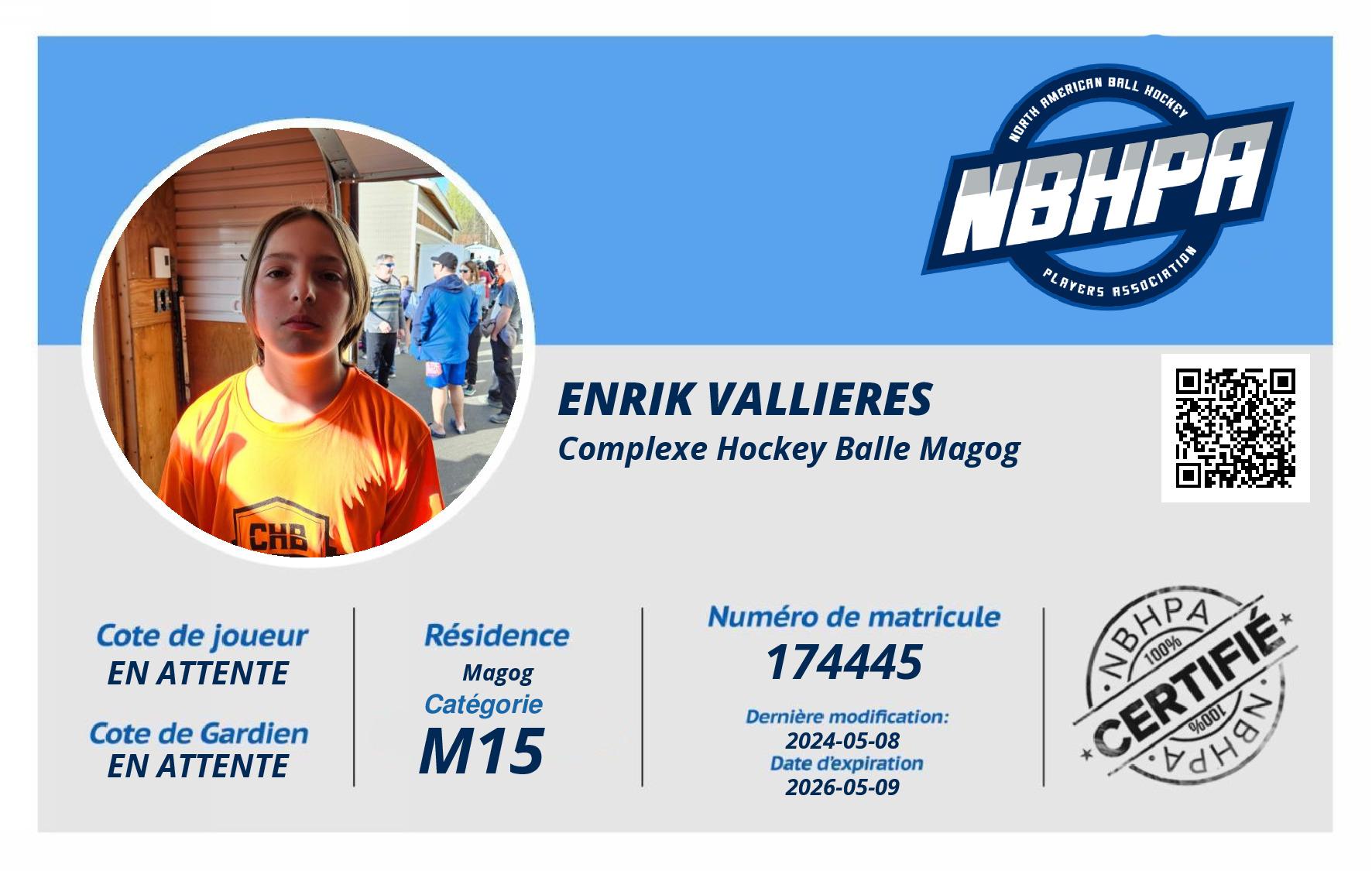 Enrik Vallieres