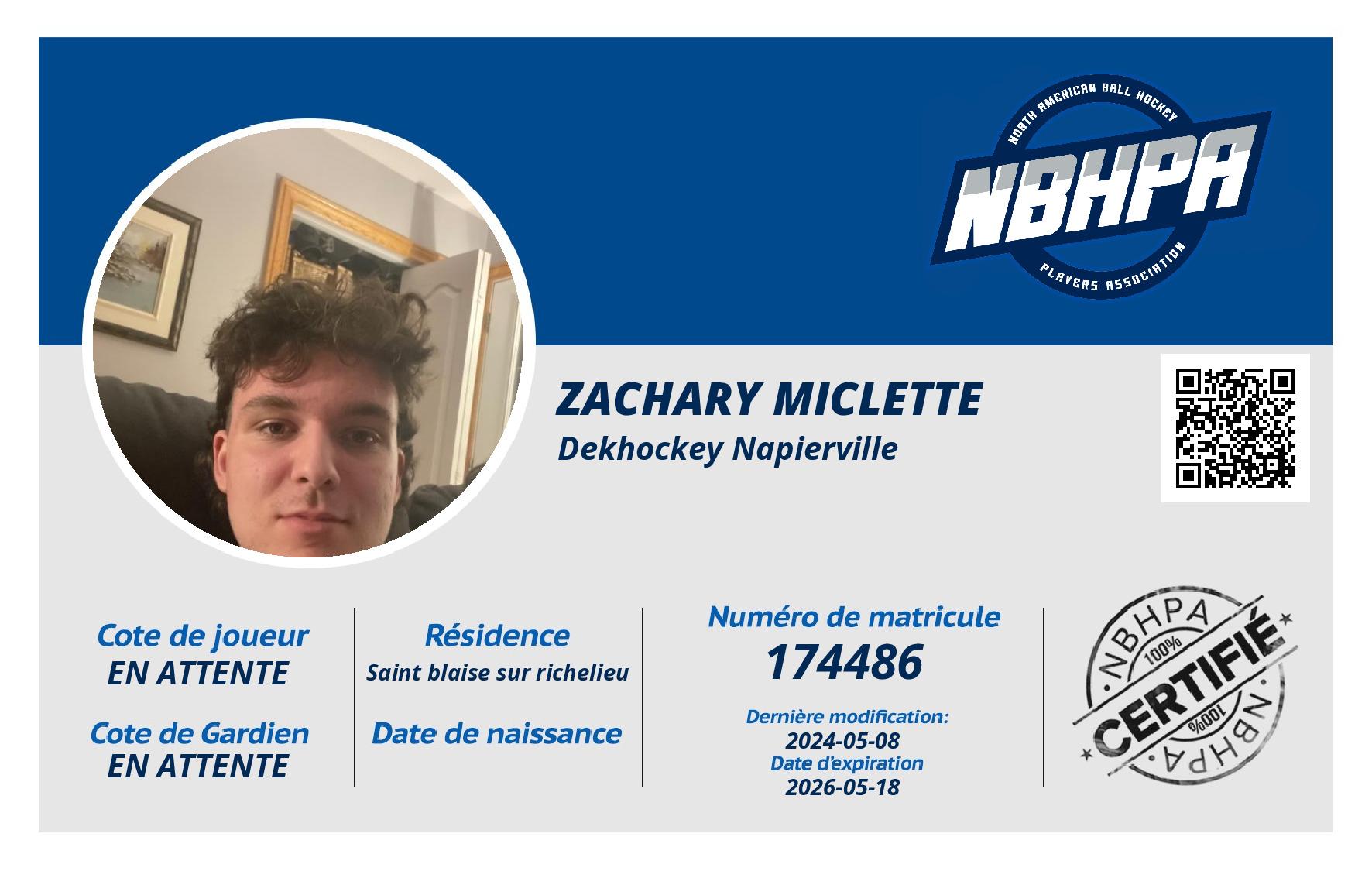 Zachary Miclette
