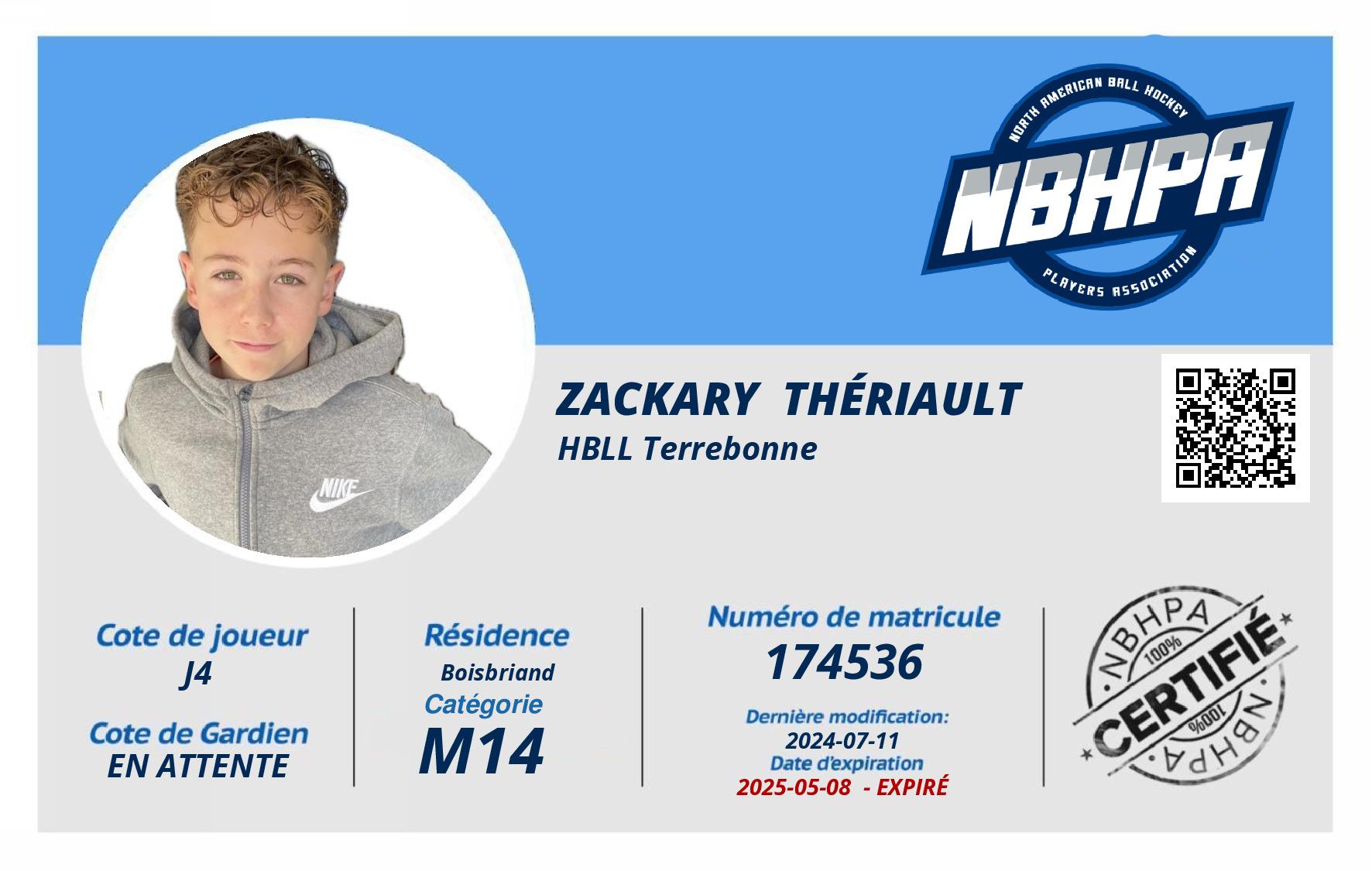 Zackary  Thériault