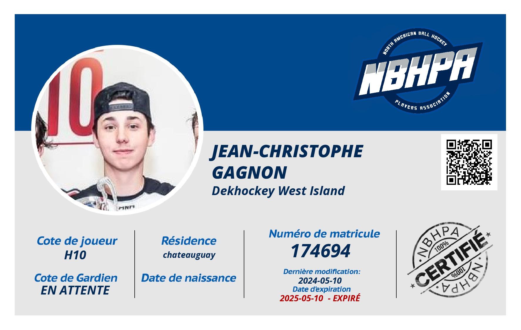 jean-Christophe gagnon