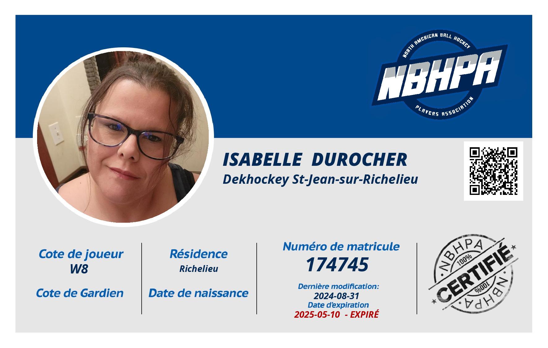Isabelle  Durocher 