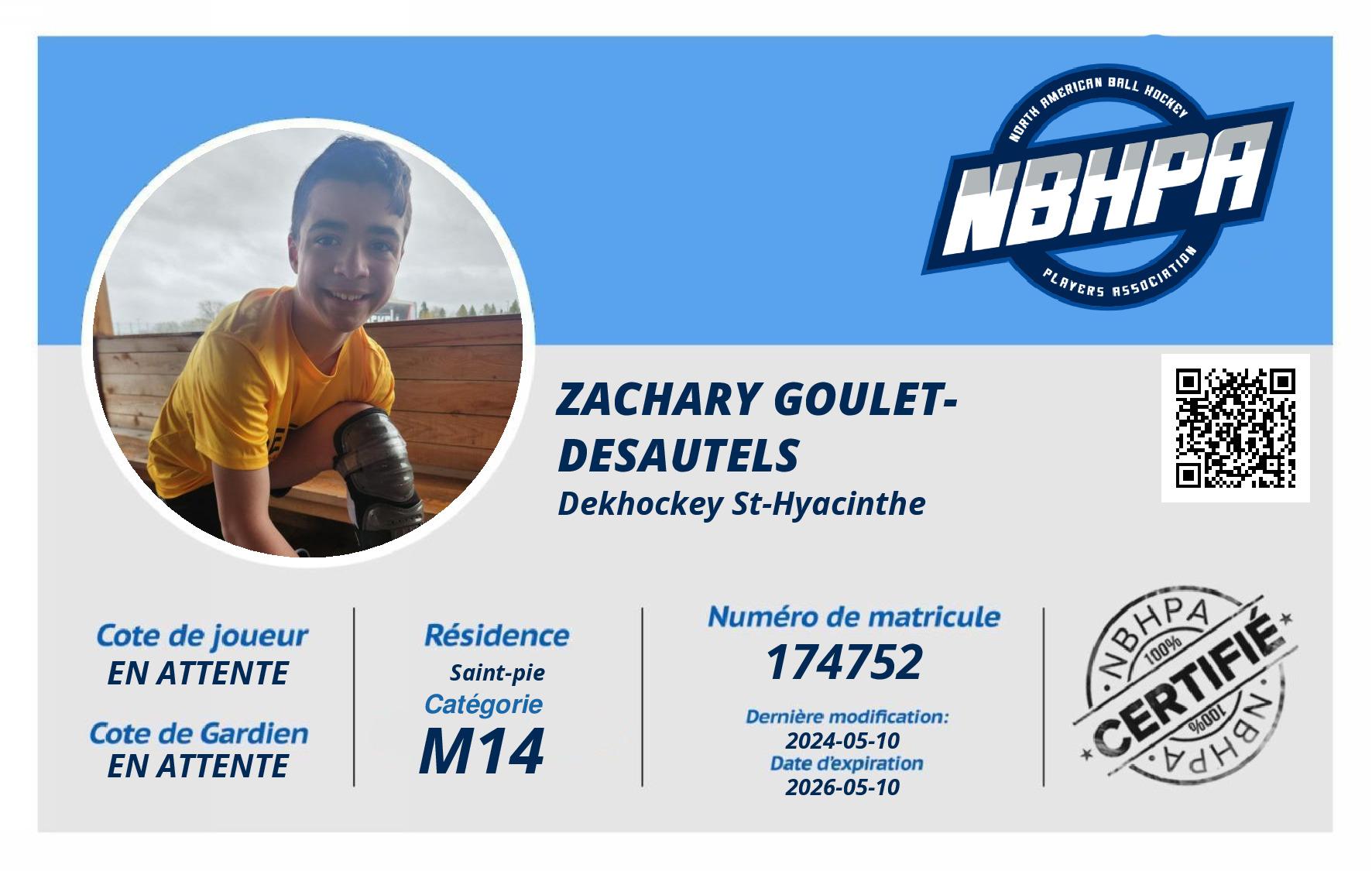 Zachary Goulet-Desautels