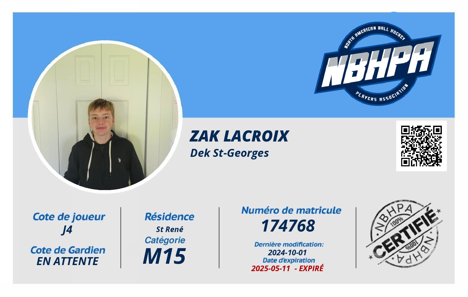 Zak Lacroix 