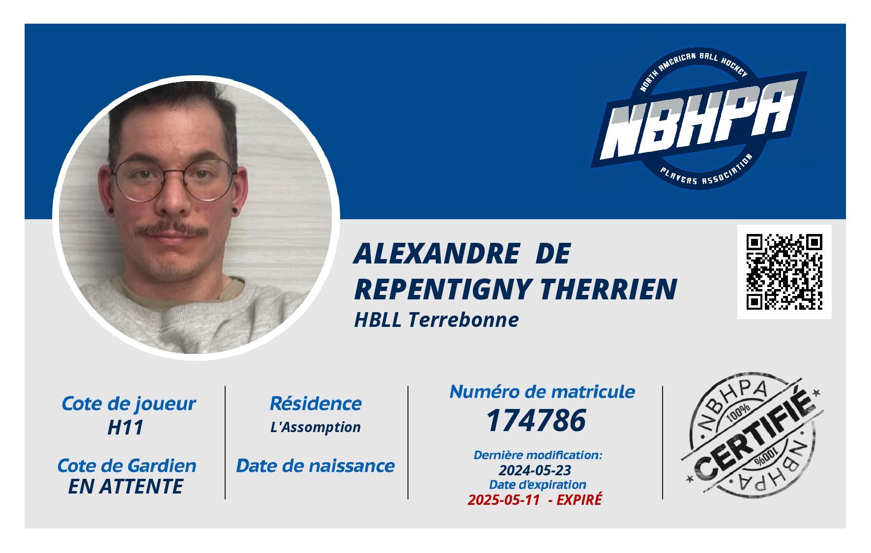 alexandre  De Repentigny Therrien