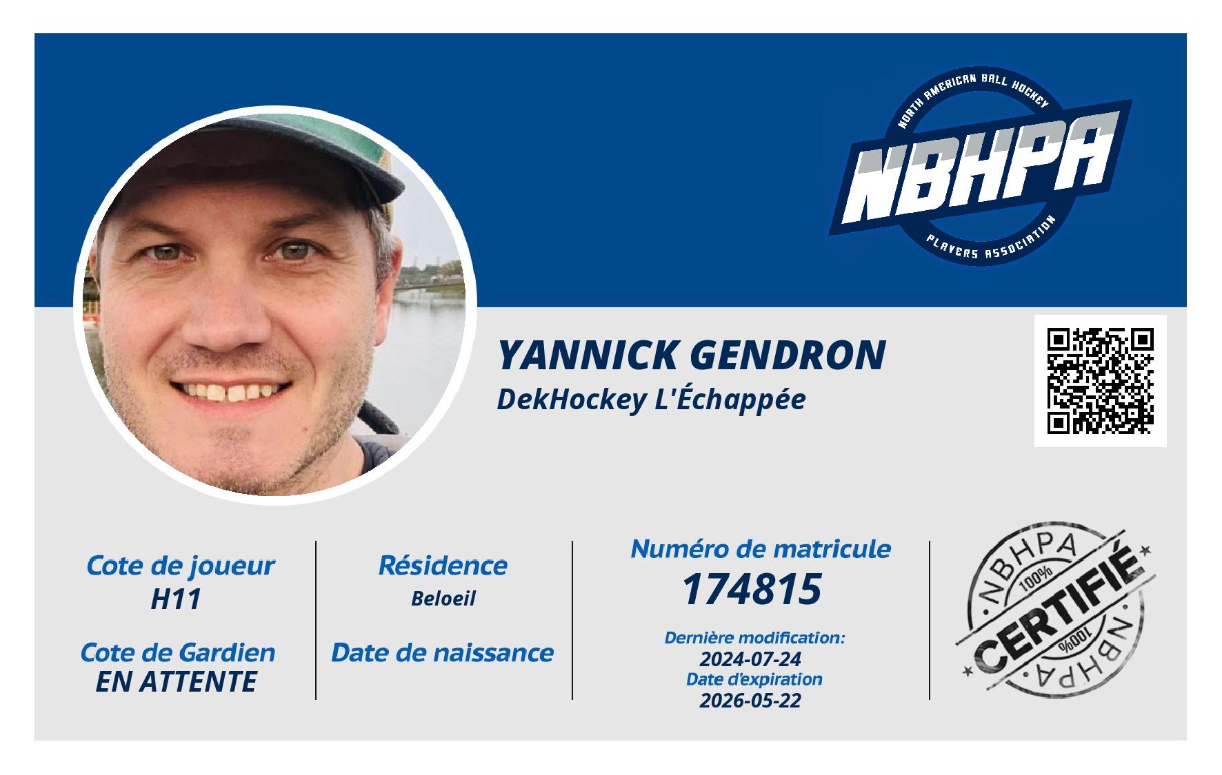 Yannick Gendron