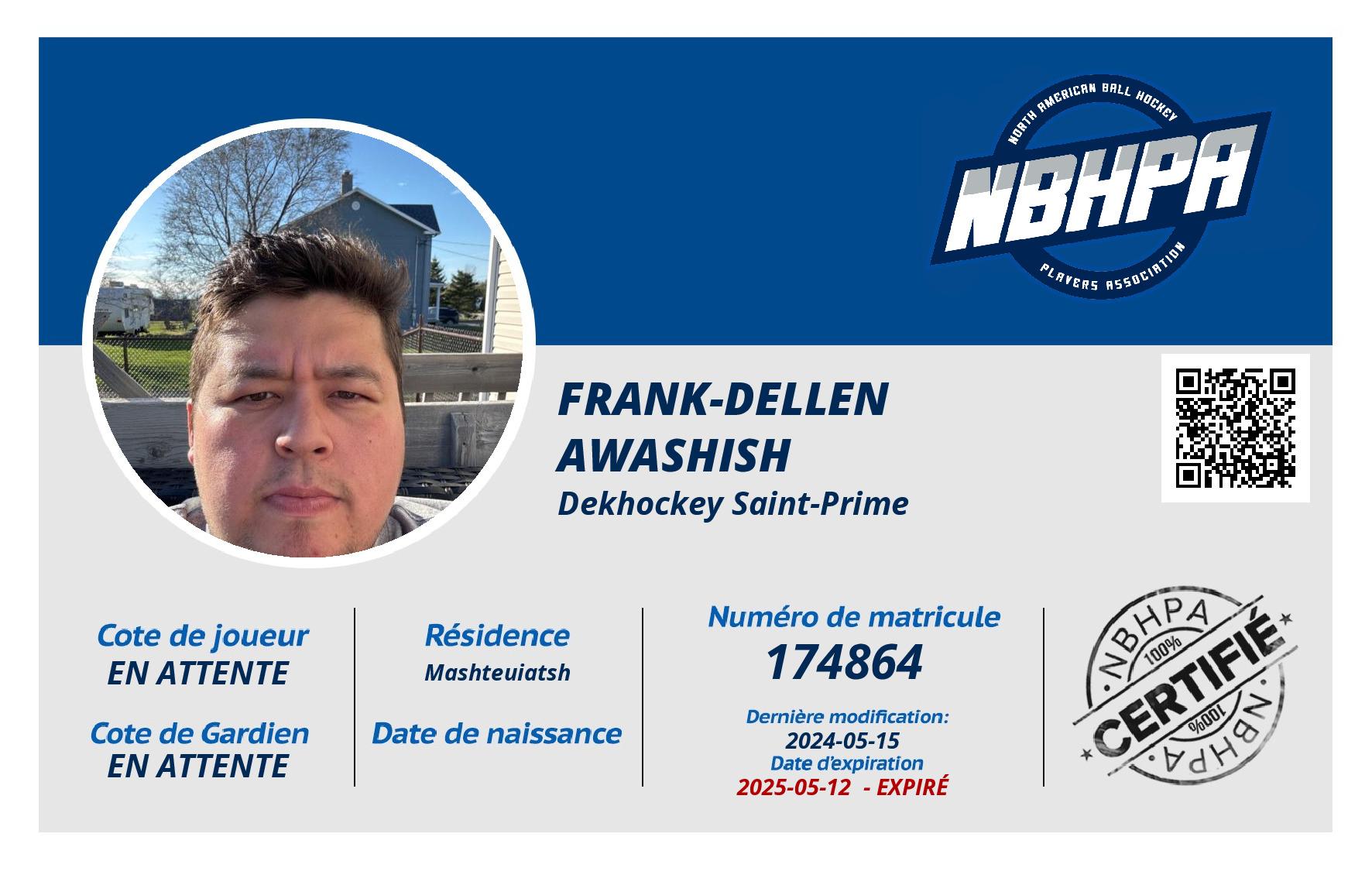 Frank-Dellen Awashish