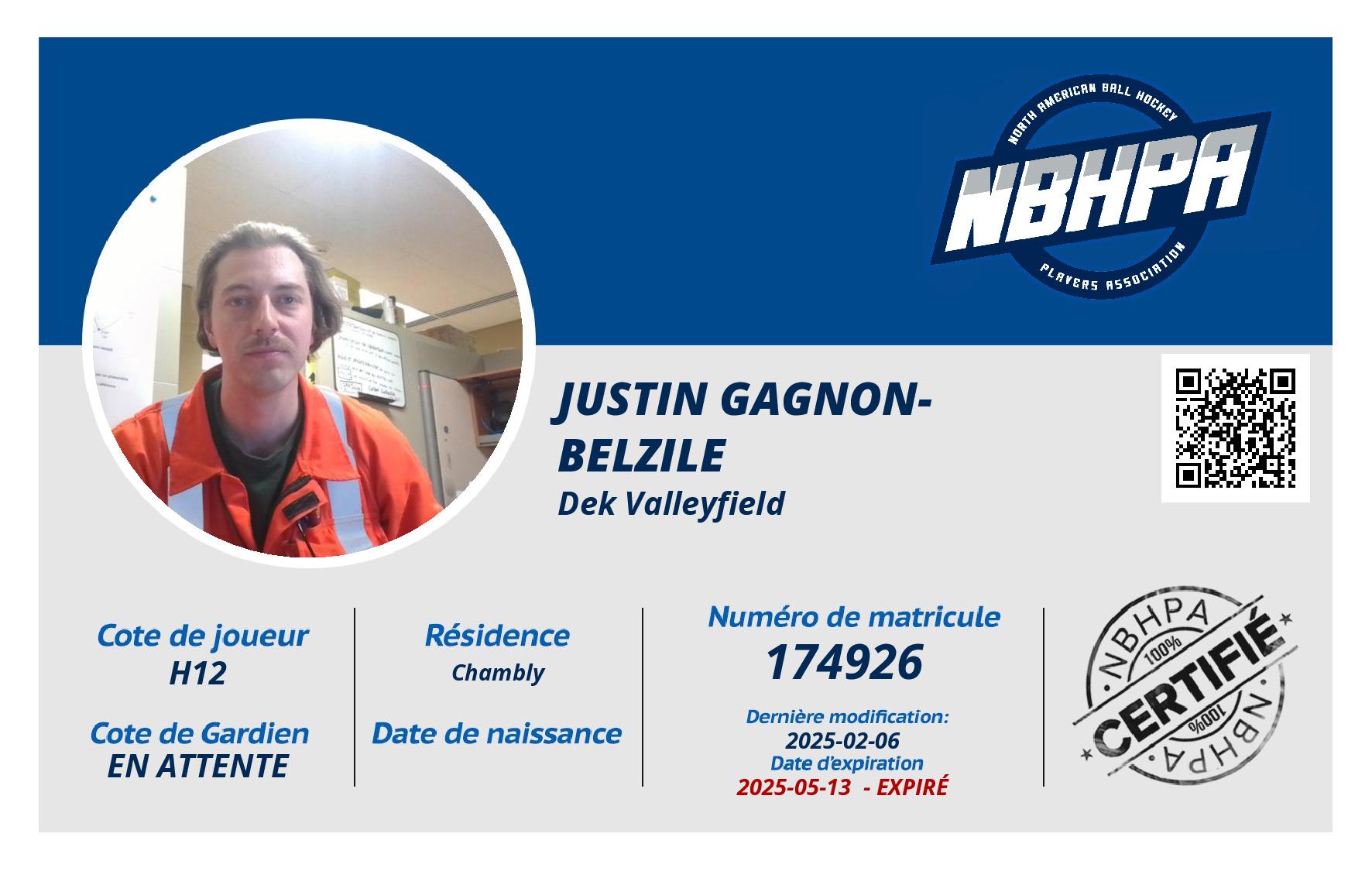 Justin Gagnon-Belzile