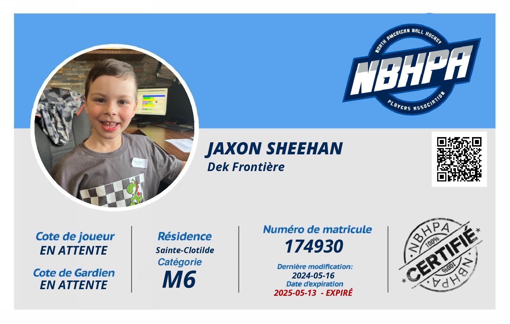 Jaxon Sheehan