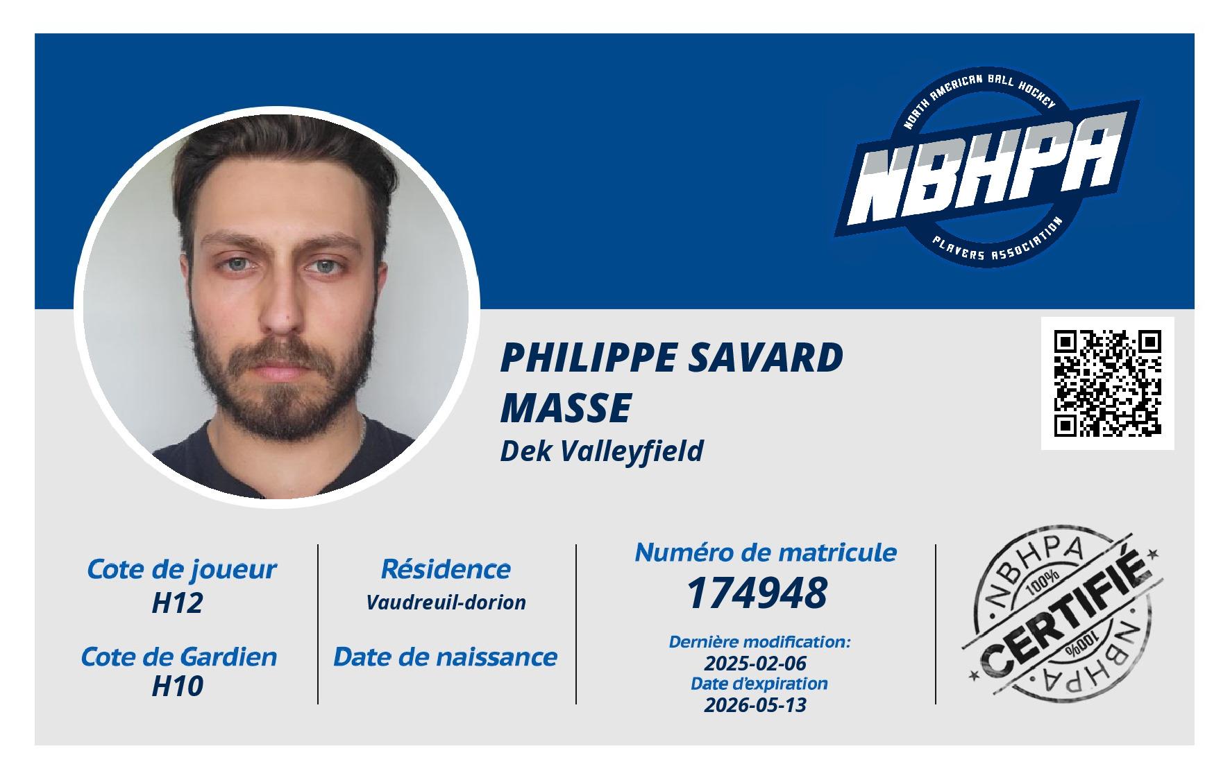 Philippe Savard masse