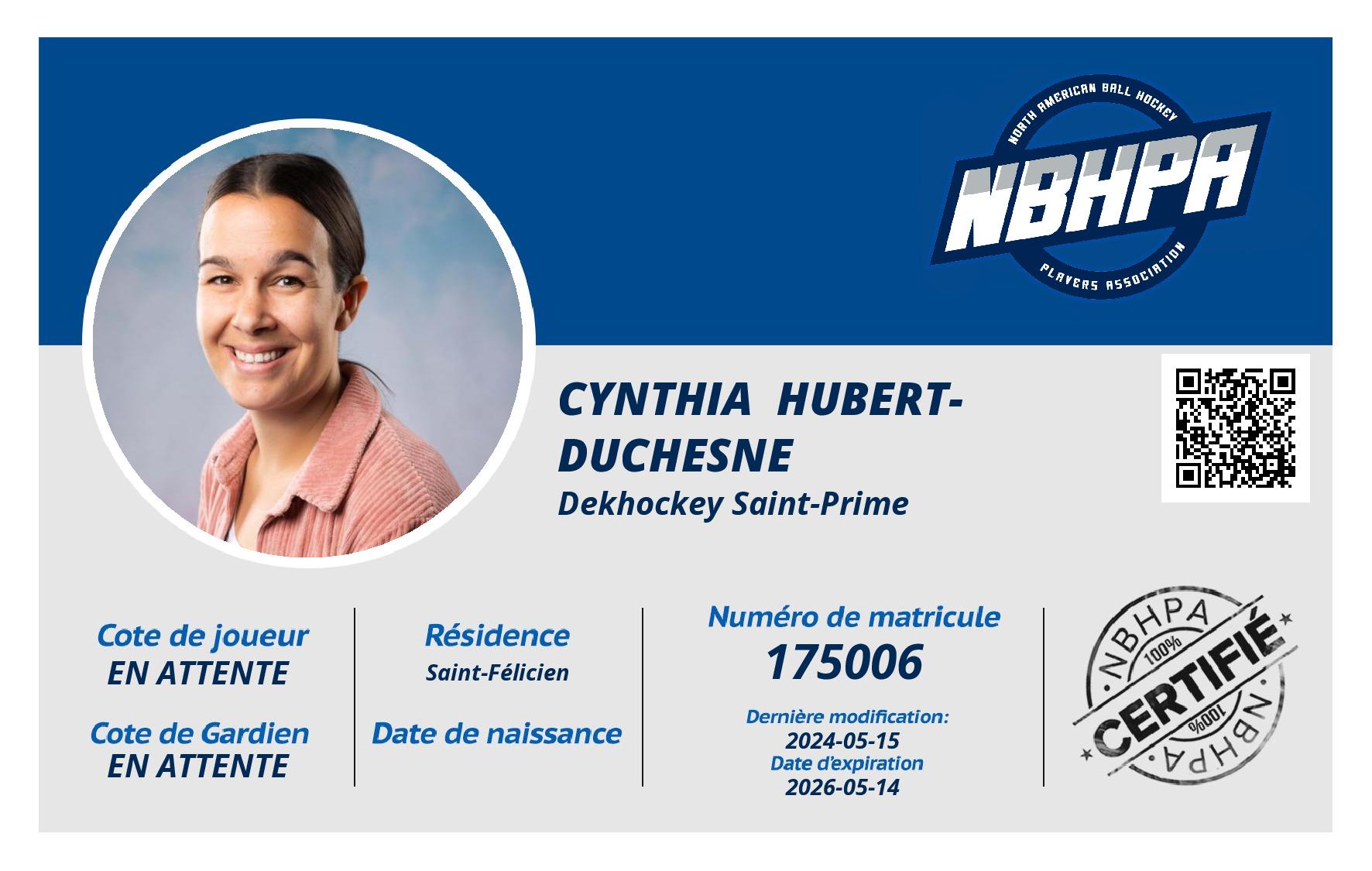 Cynthia  Hubert-Duchesne
