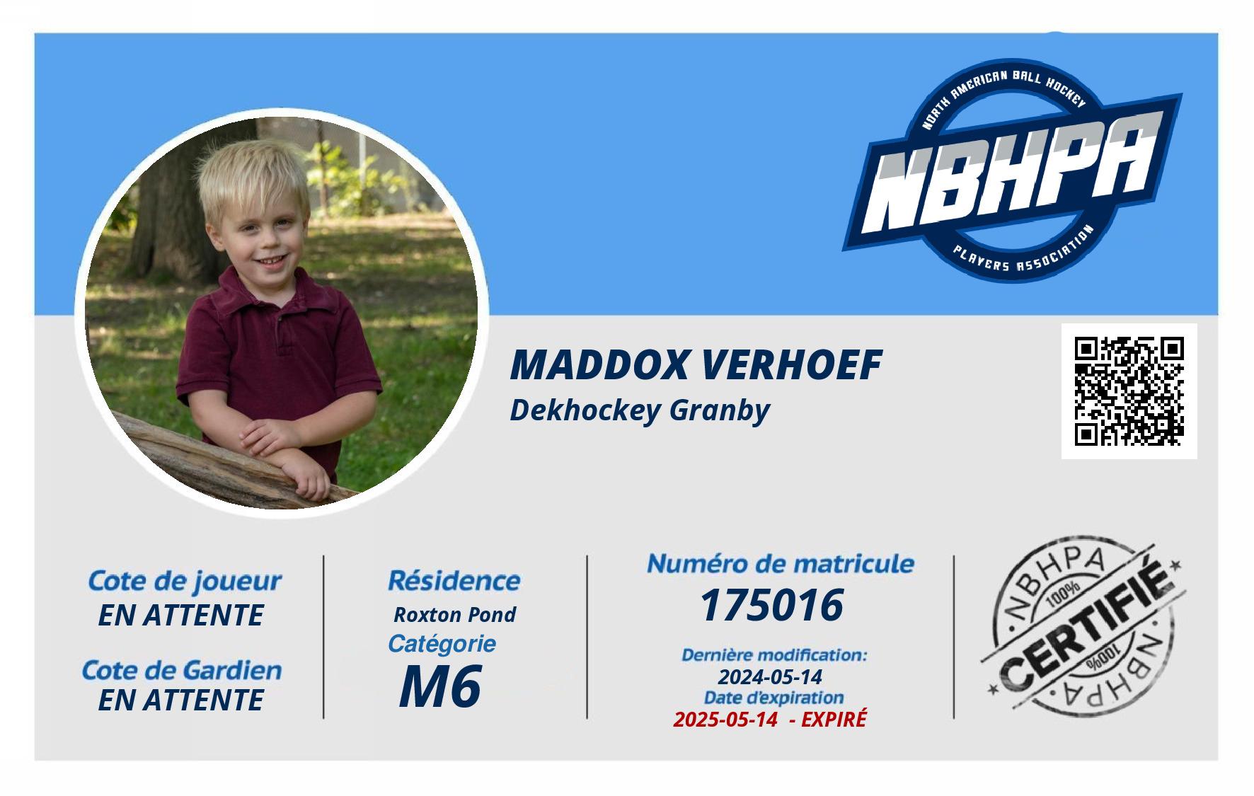 Maddox Verhoef