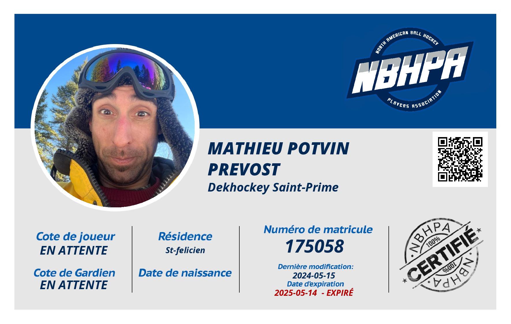 Mathieu Potvin prevost