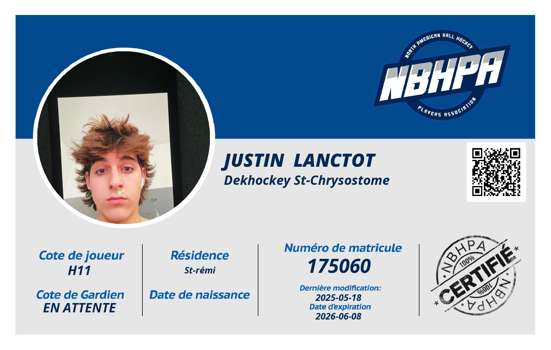 Justin  Lanctot 
