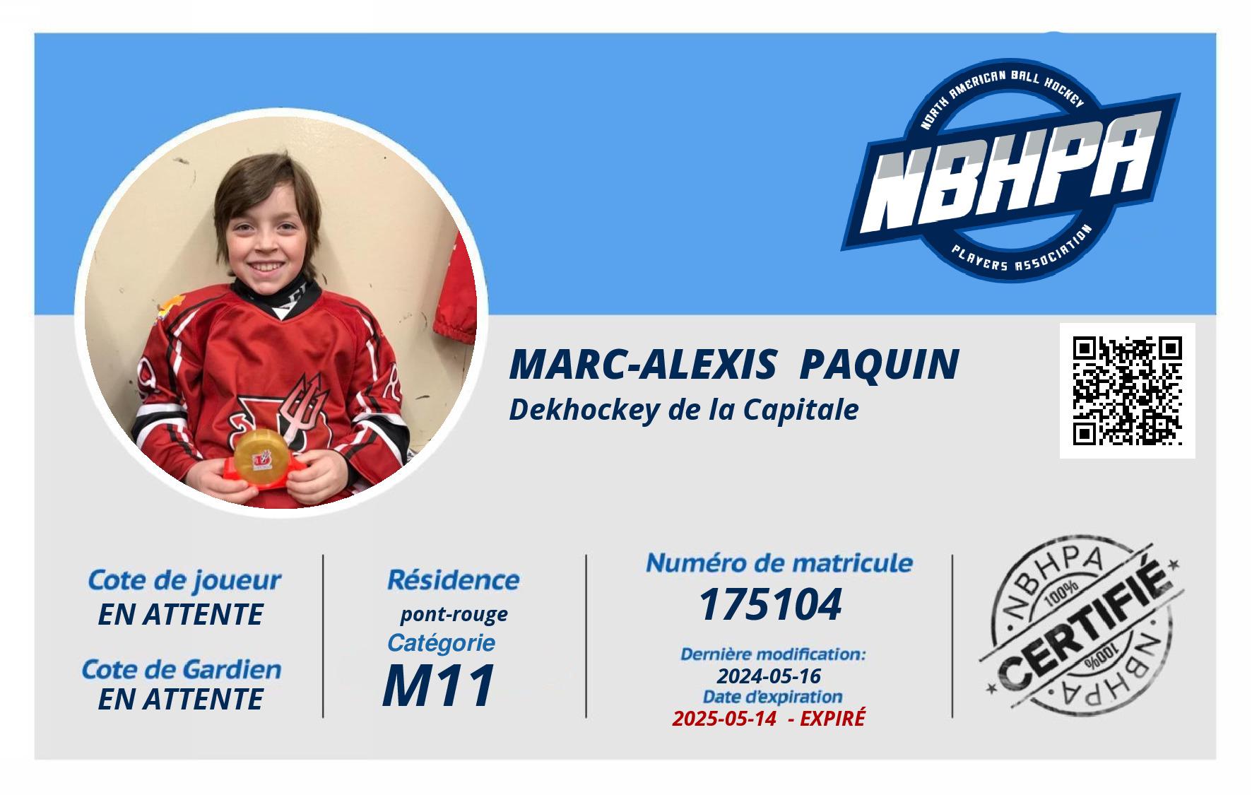 Marc-Alexis  Paquin