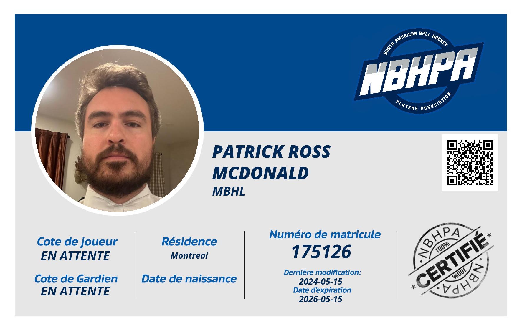 Patrick Ross McDonald