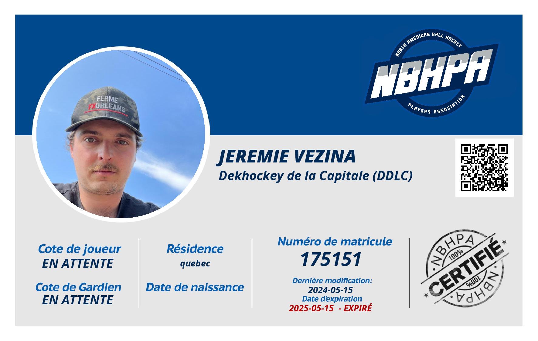 jeremie vezina