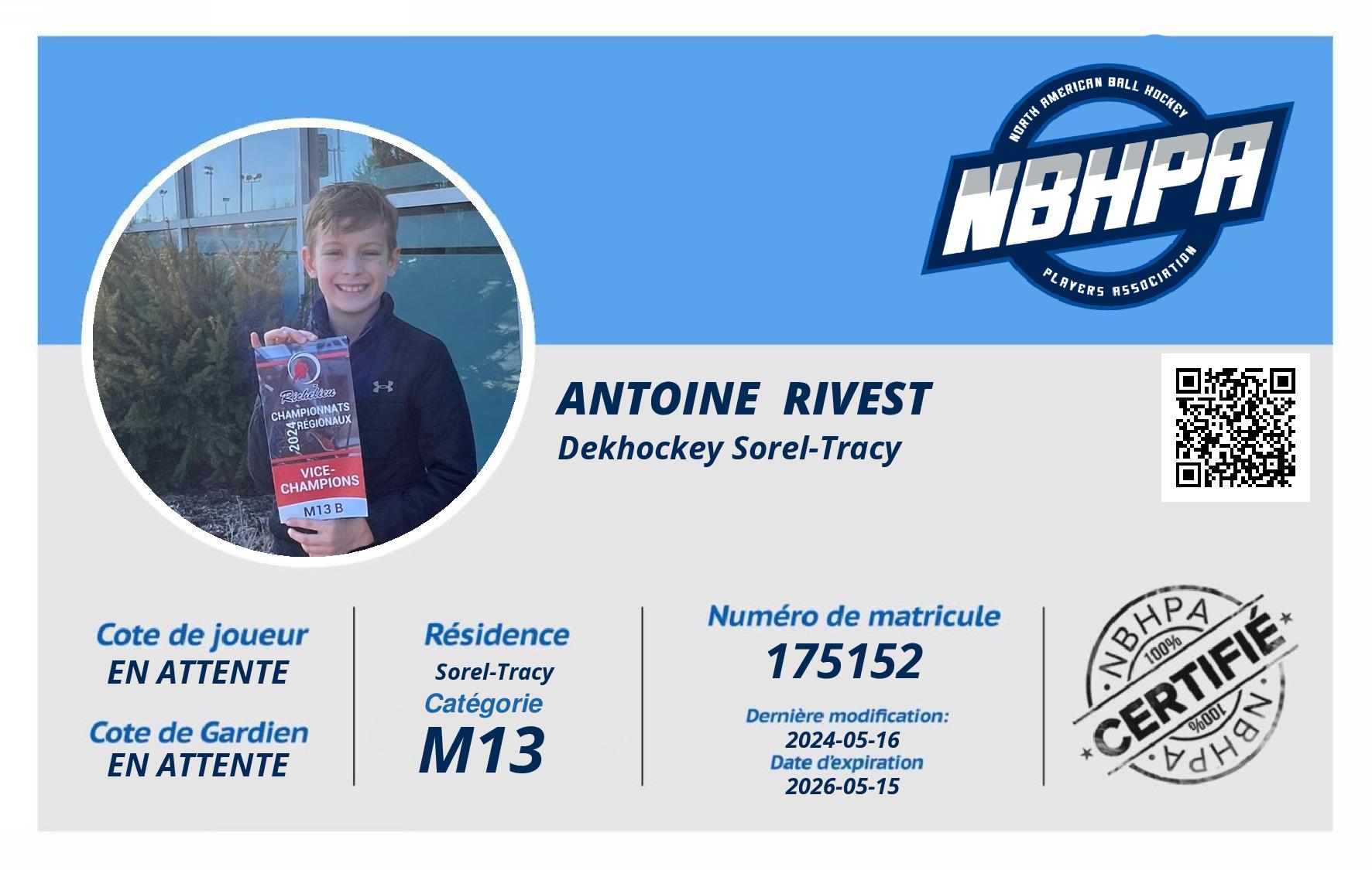 Antoine  Rivest 