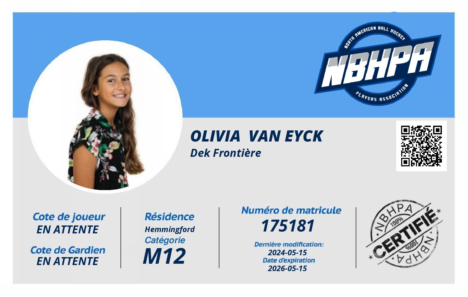 Olivia  Van Eyck 