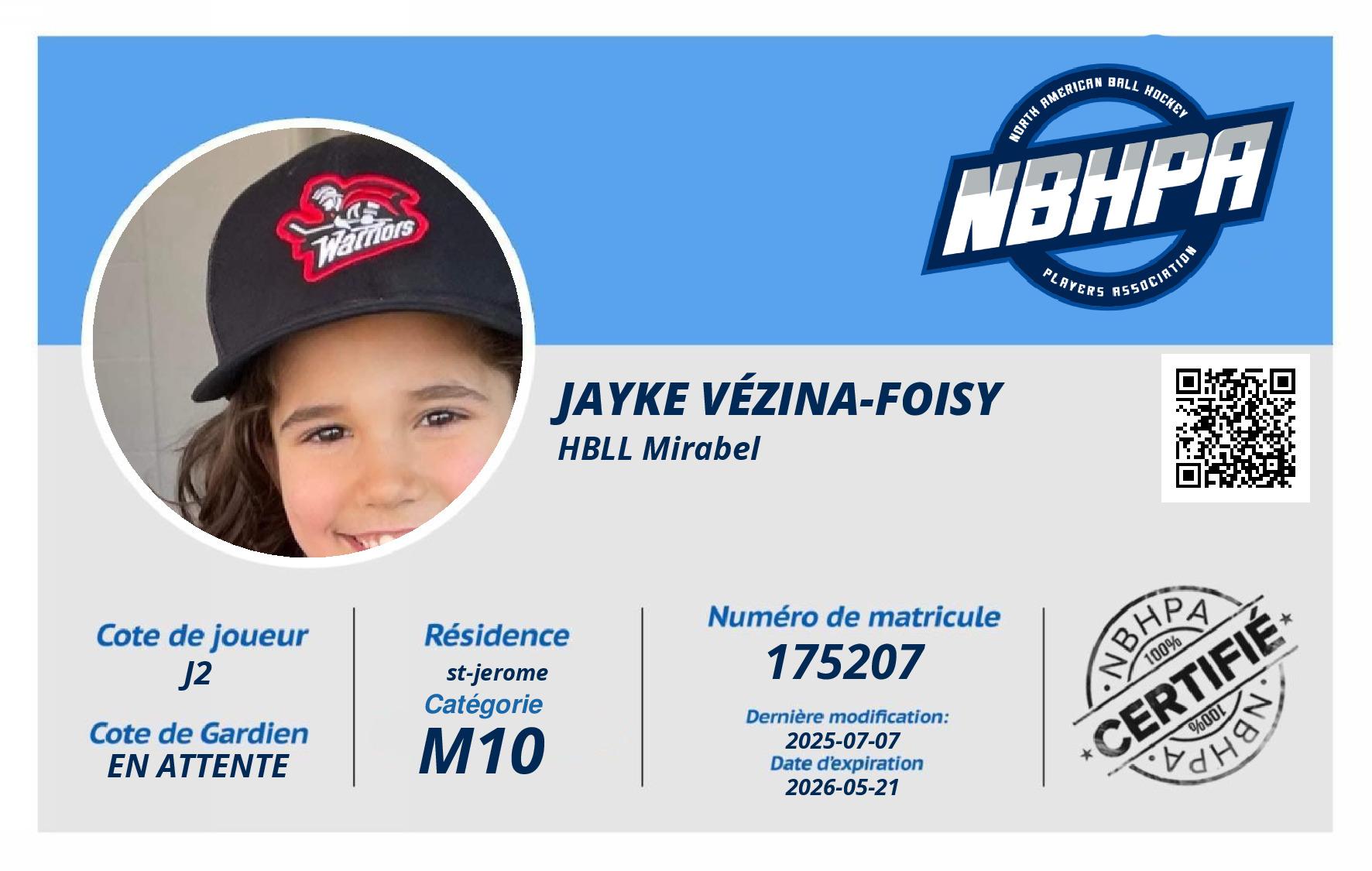 Jayke Vézina-Foisy