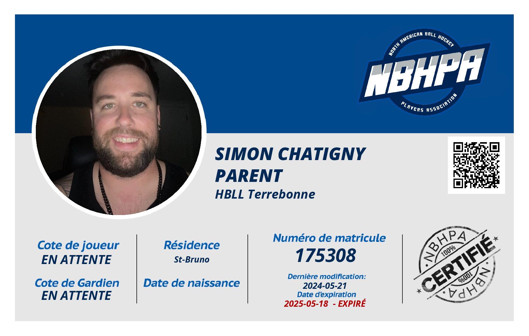 Simon Chatigny Parent