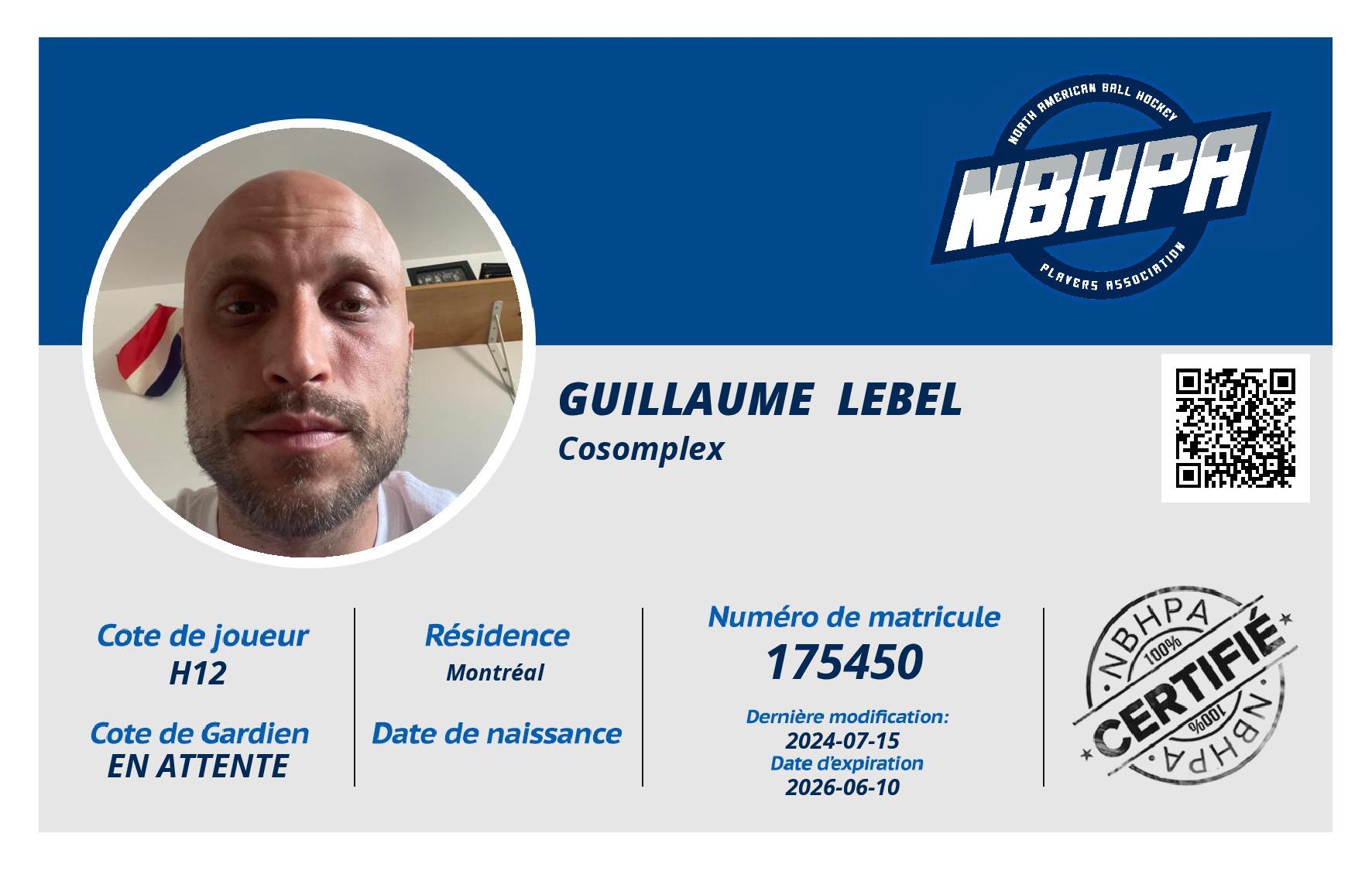 Guillaume  Lebel