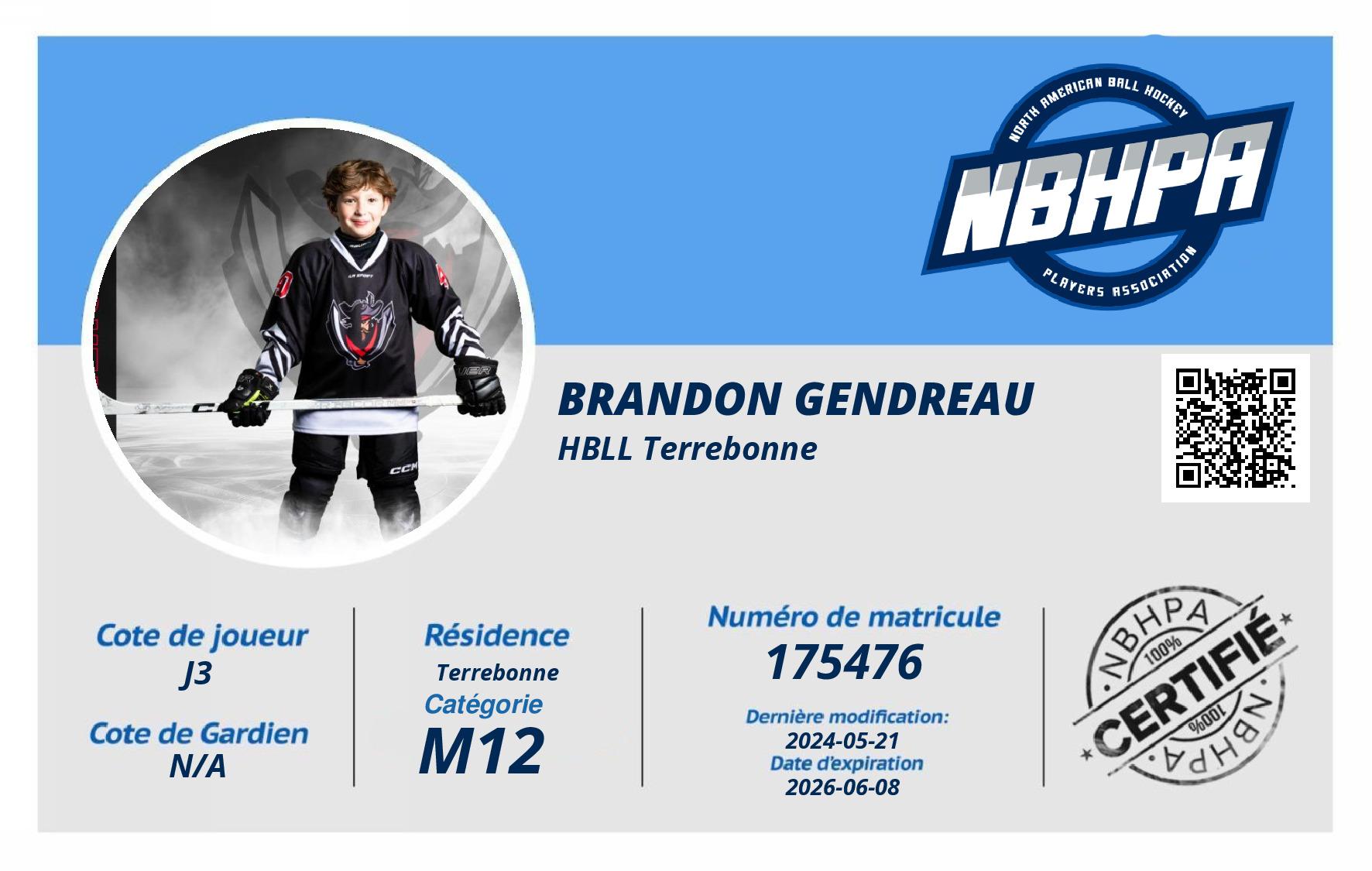 Brandon Gendreau