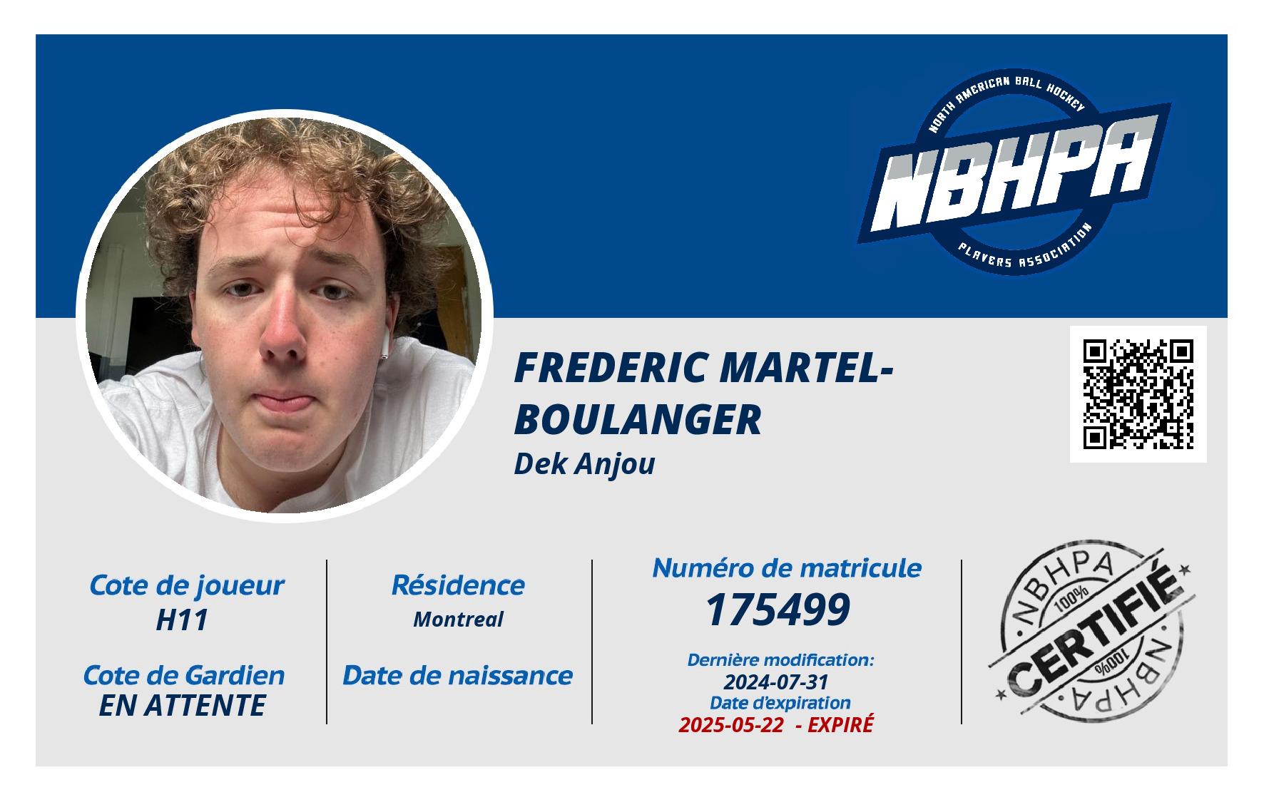 Frederic Martel-Boulanger