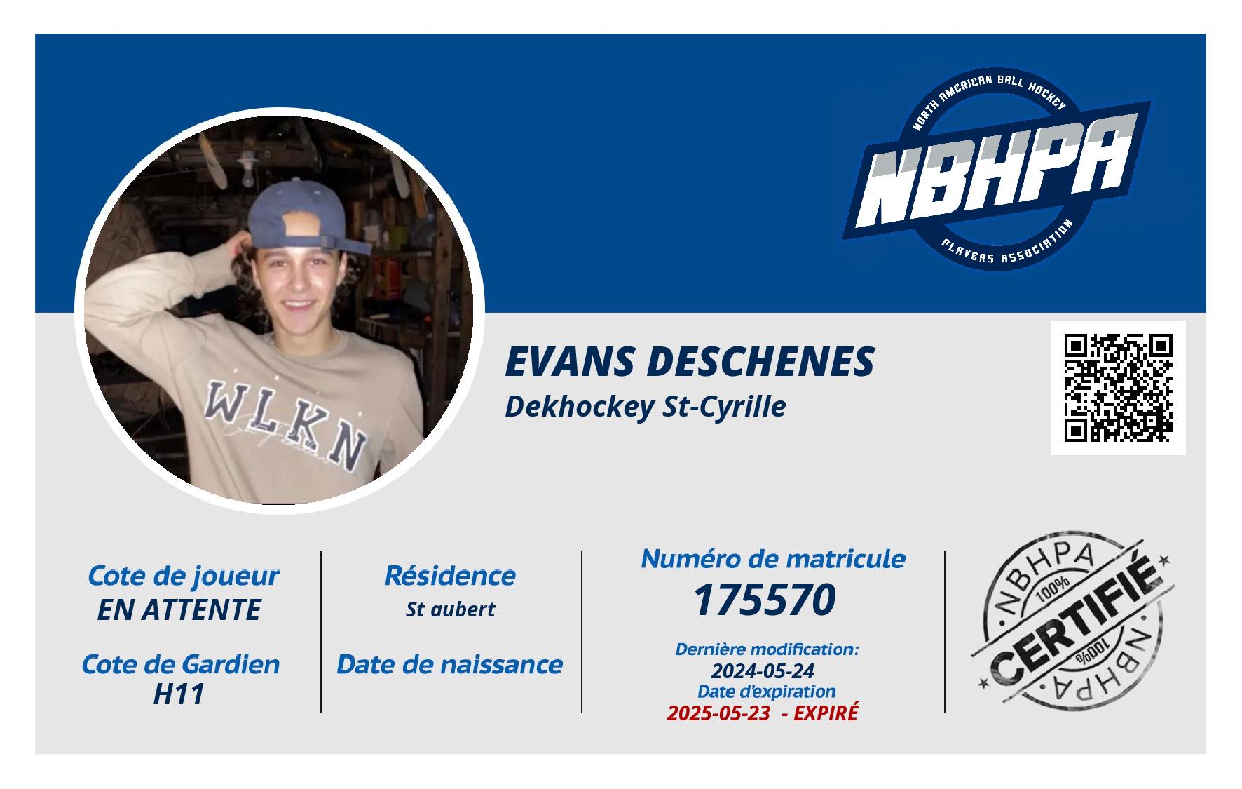 Evans Deschenes