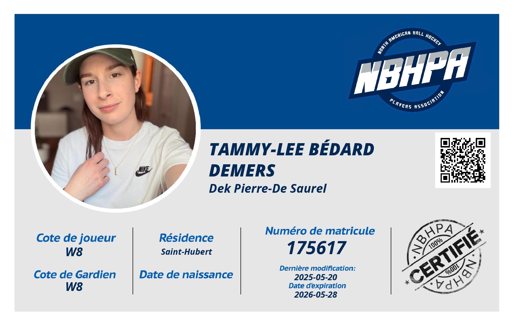 Tammy-Lee Bédard Demers