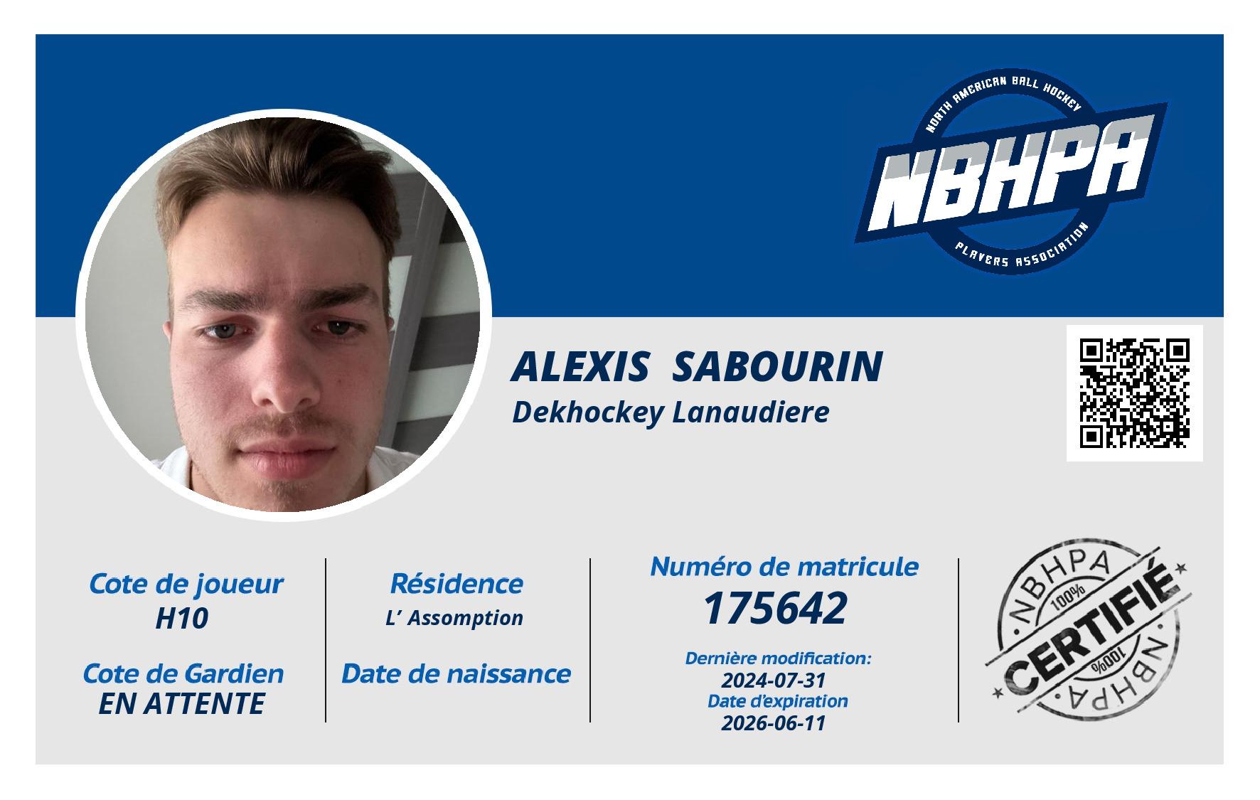 Alexis  Sabourin