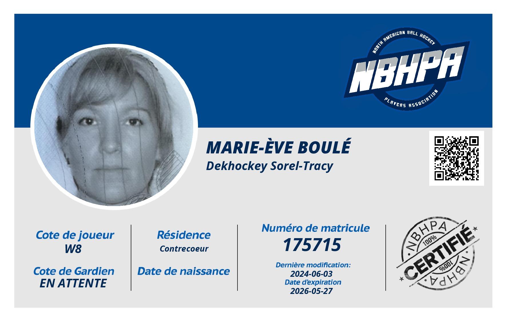 Marie-Ève Boulé