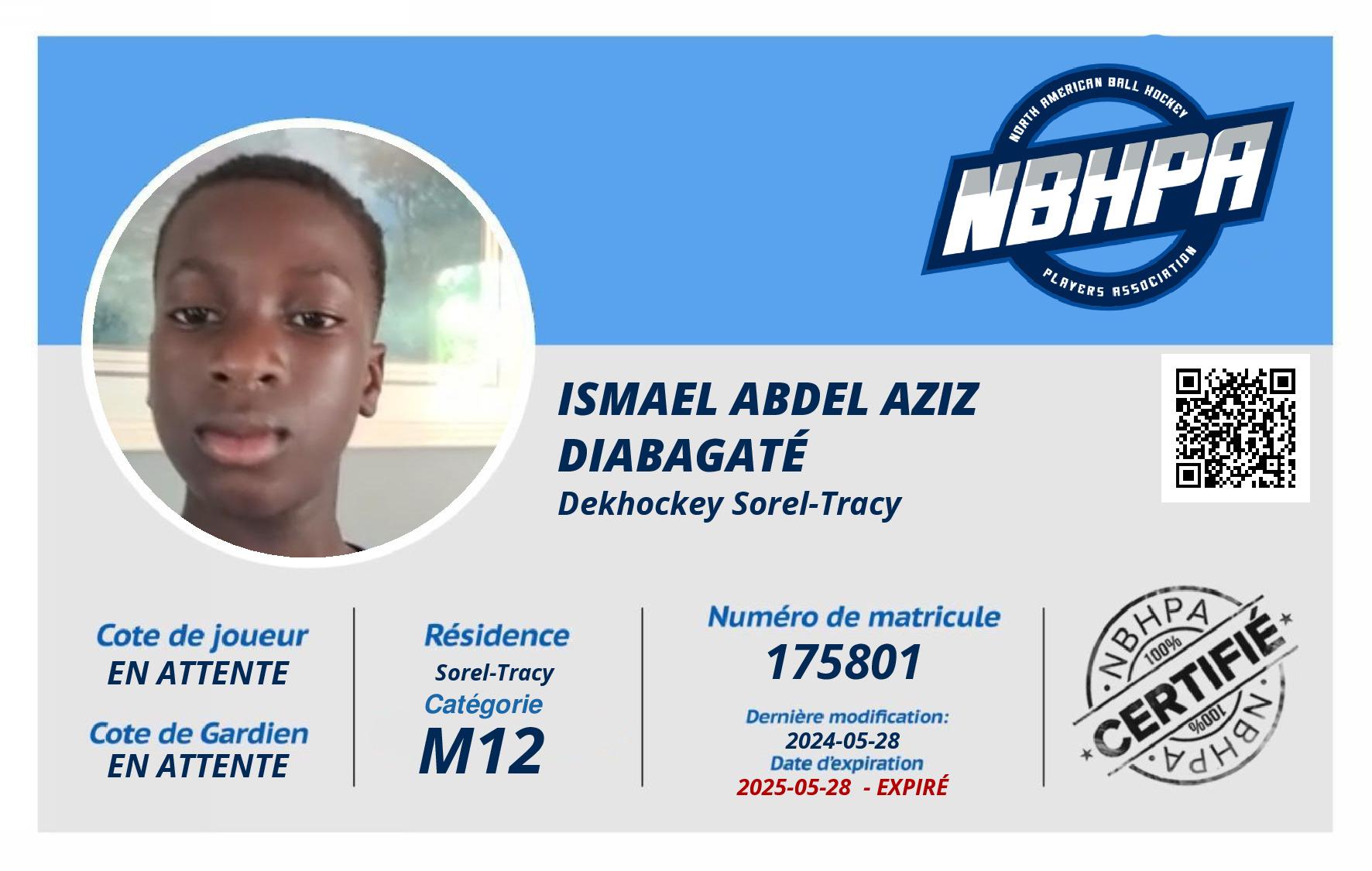 Ismael Abdel Aziz  Diabagaté