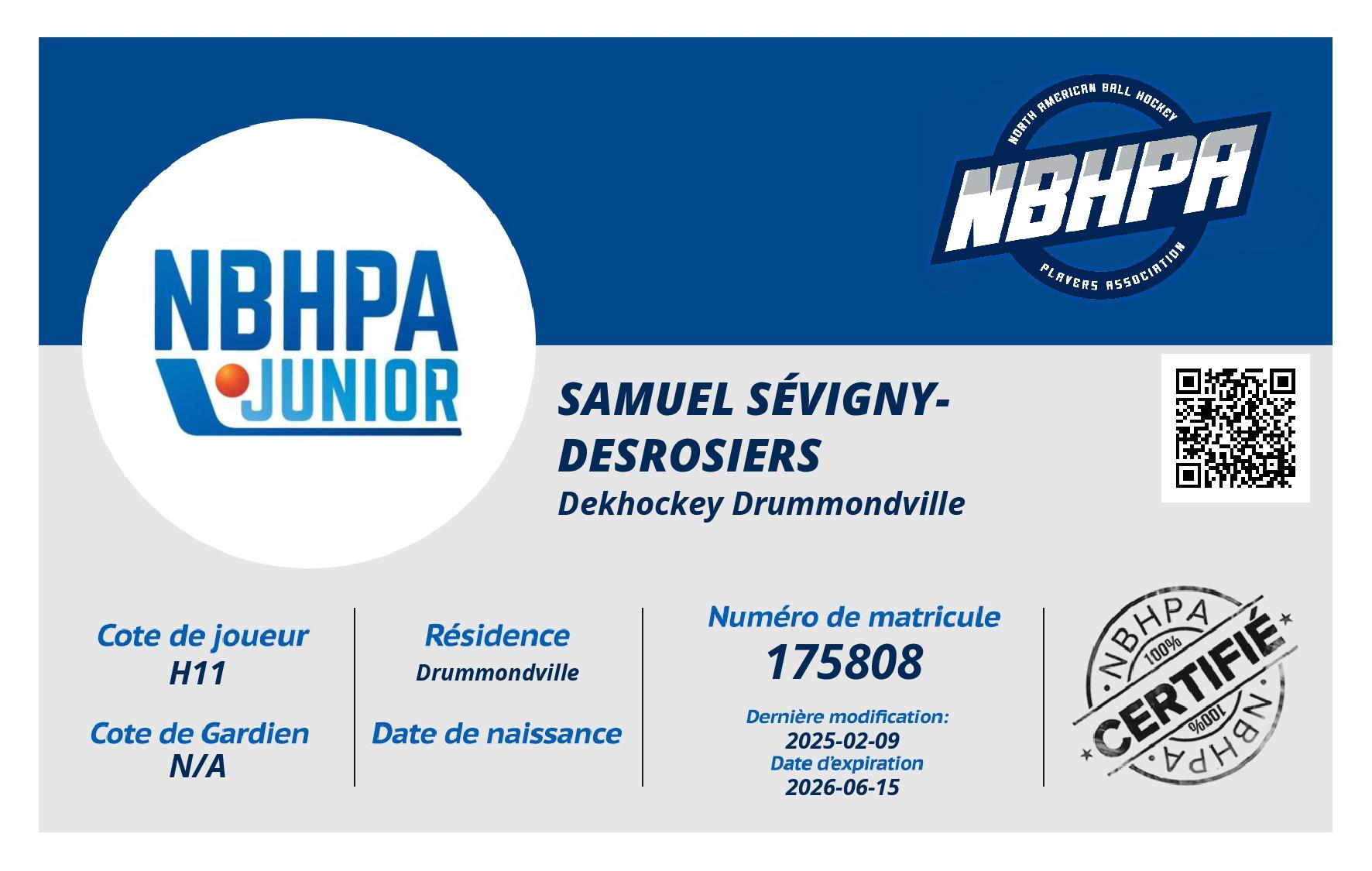 Samuel Sévigny-Desrosiers